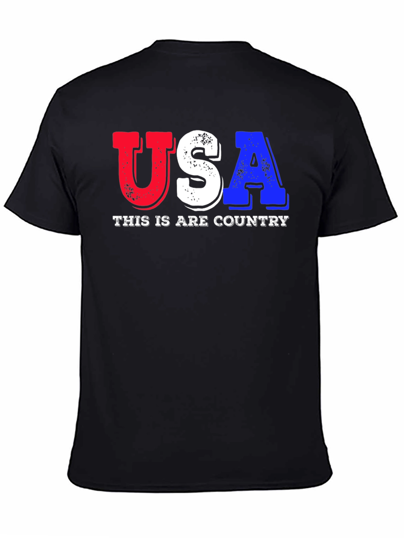 USA Patriotic Graphic Print T-Shirt