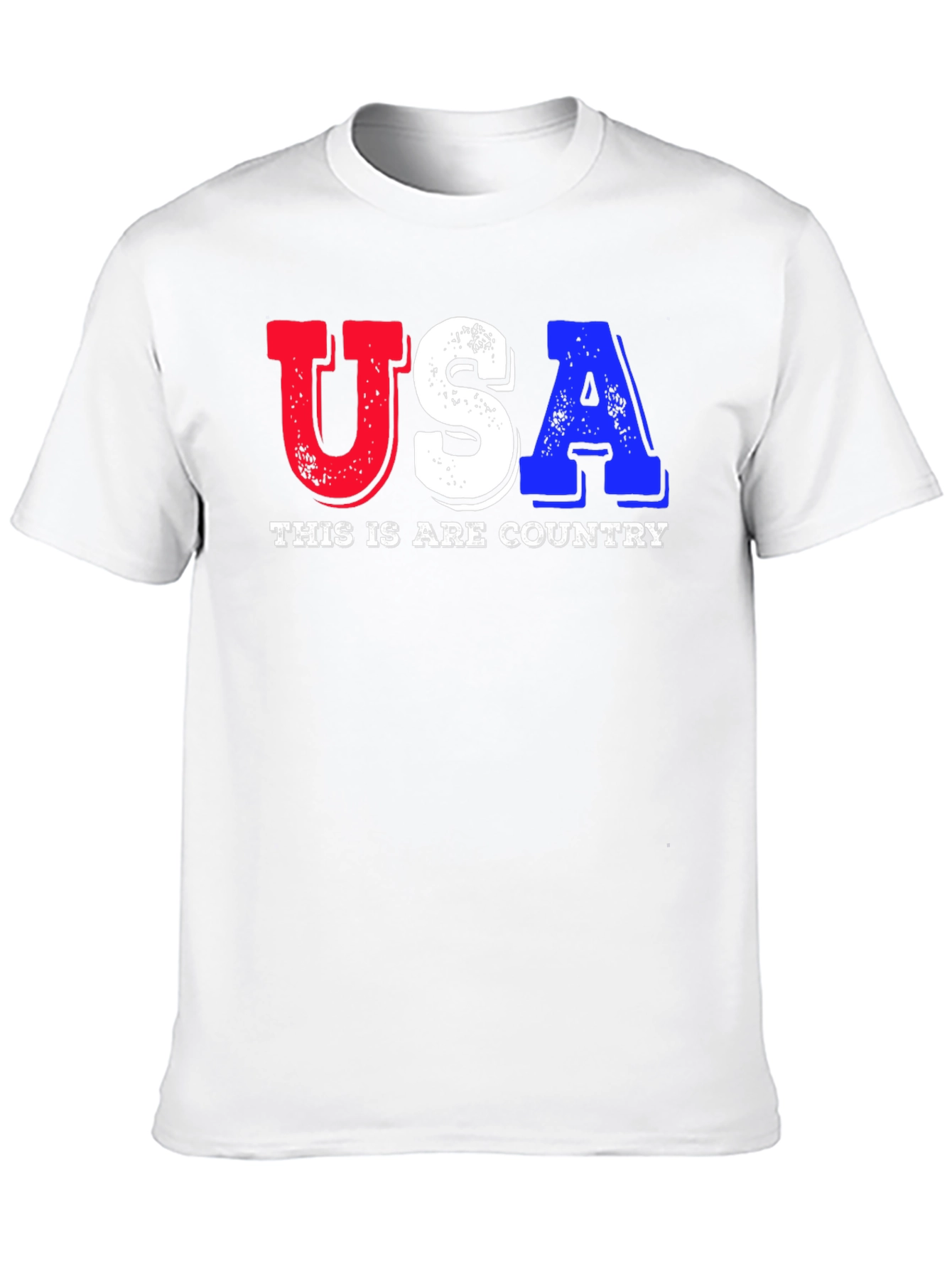 USA Patriotic Graphic Print T-Shirt