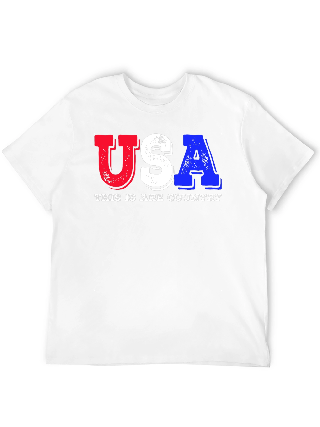 USA Patriotic Graphic Print T-Shirt