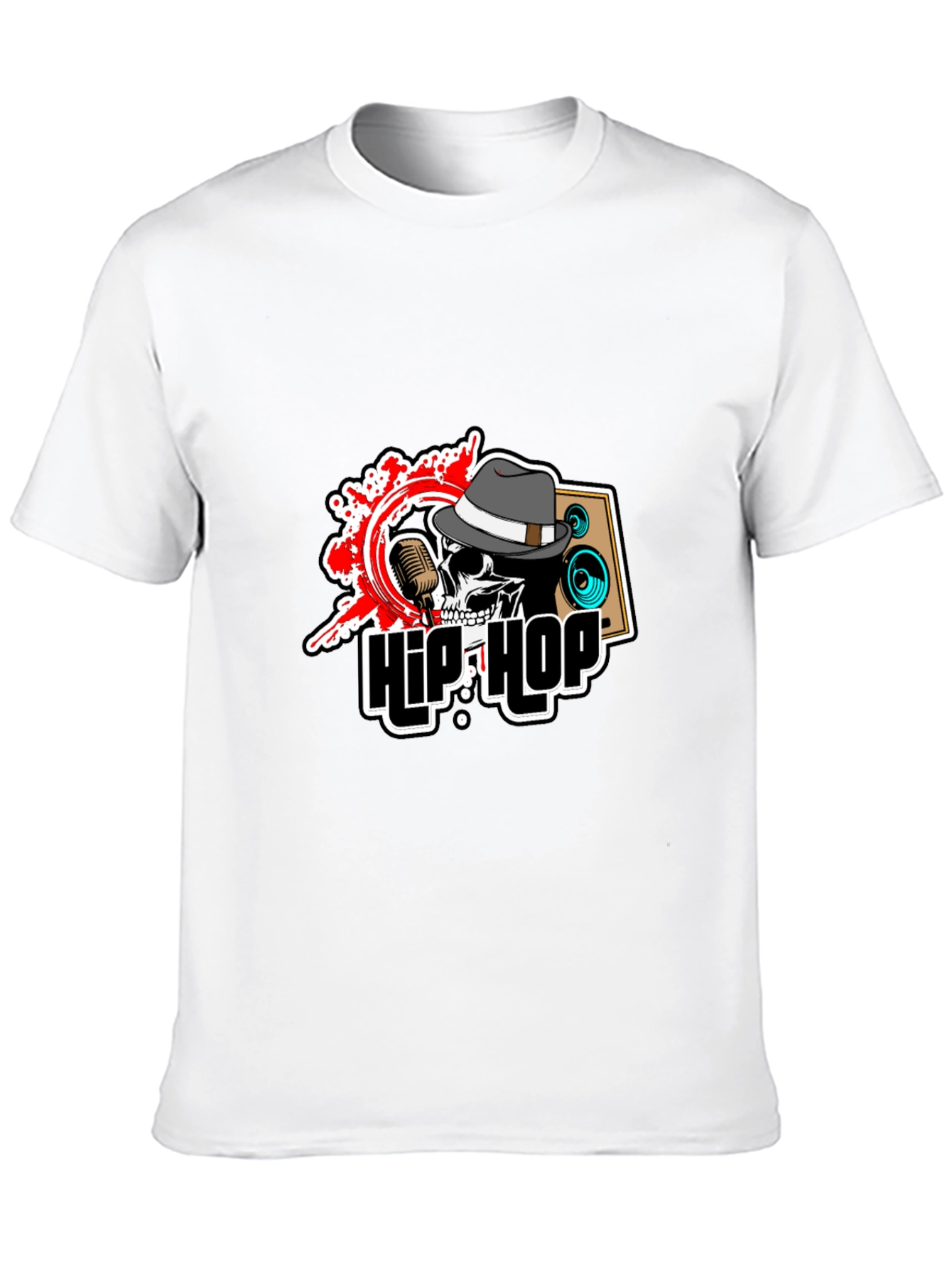 Hip Hop Skull Graphic T-Shirt