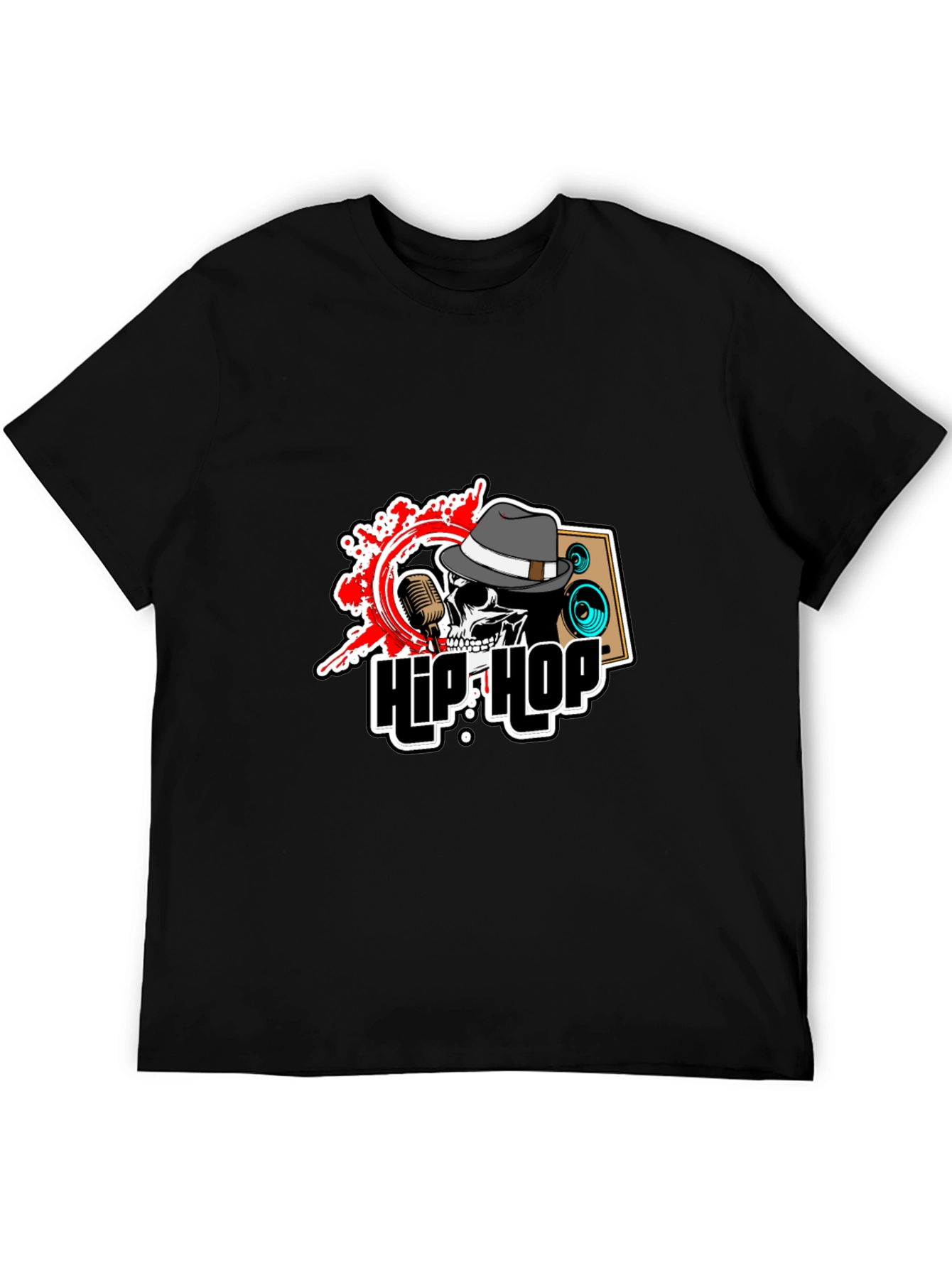 Hip Hop Skull Graphic T-Shirt