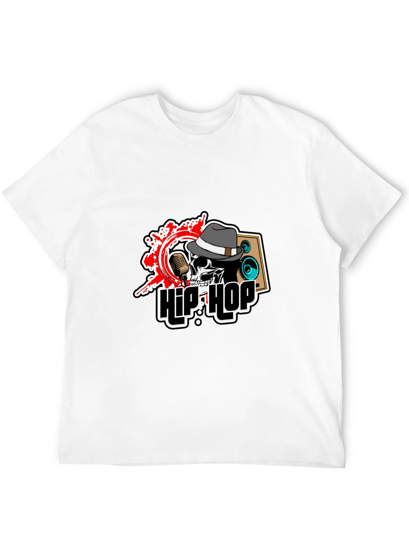 Hip Hop Skull Graphic T-Shirt