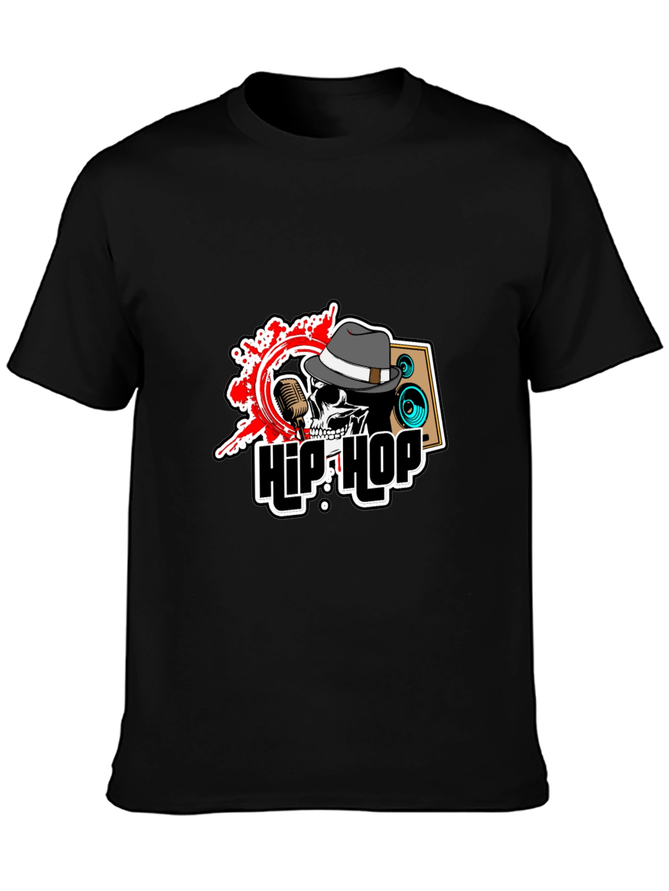 Hip Hop Skull Graphic T-Shirt