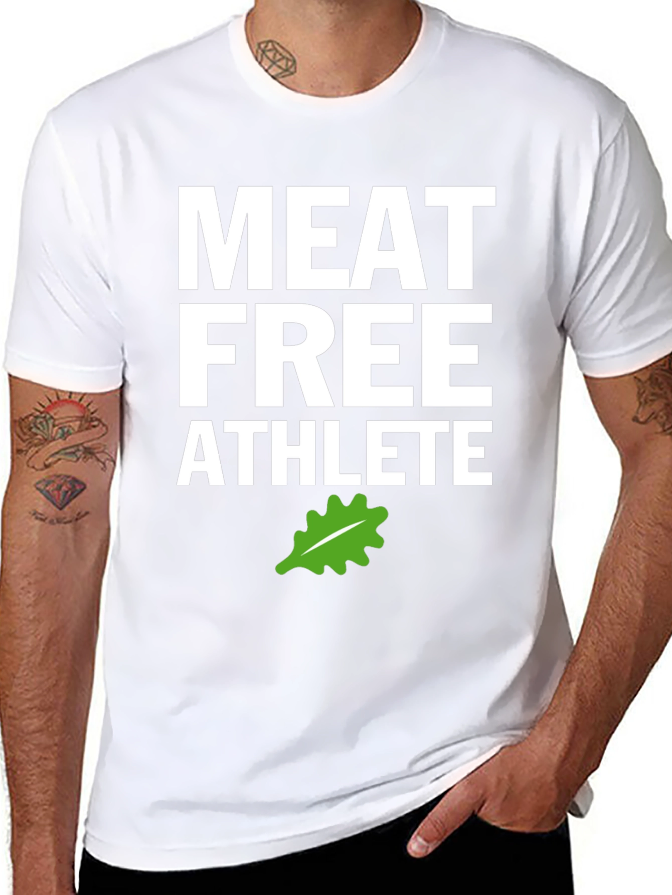 Meat Free Athlete T-Shirt - Vegan Fitness Apparel