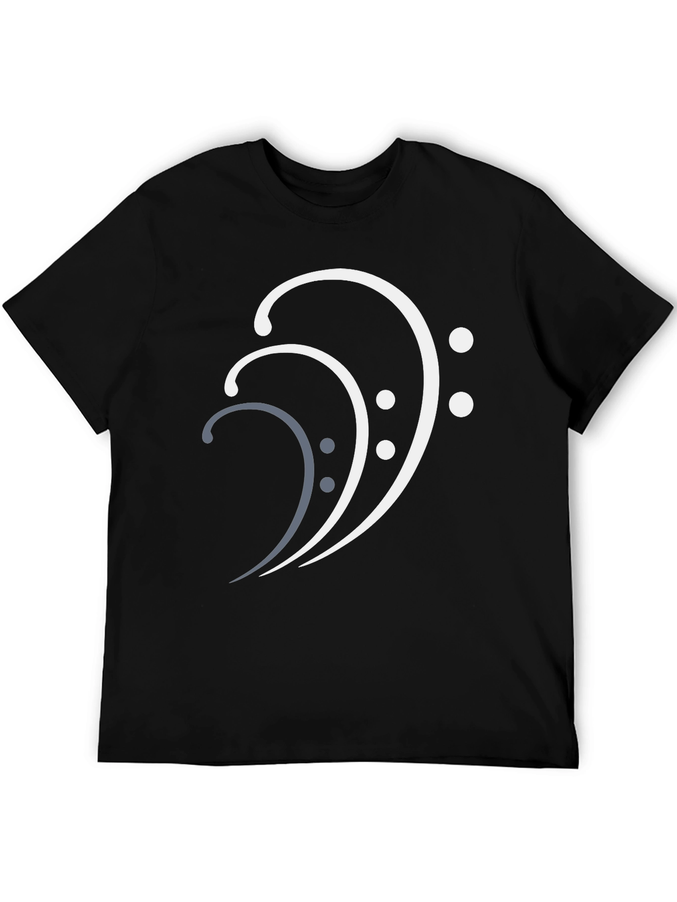 Bass Clef Stylish Graphic Tee - Music Lovers T-Shirt