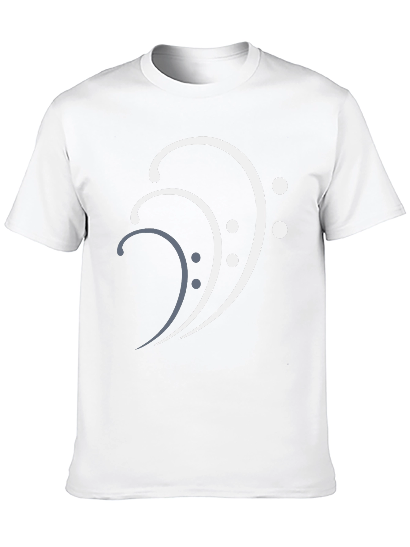 Bass Clef Stylish Graphic Tee - Music Lovers T-Shirt