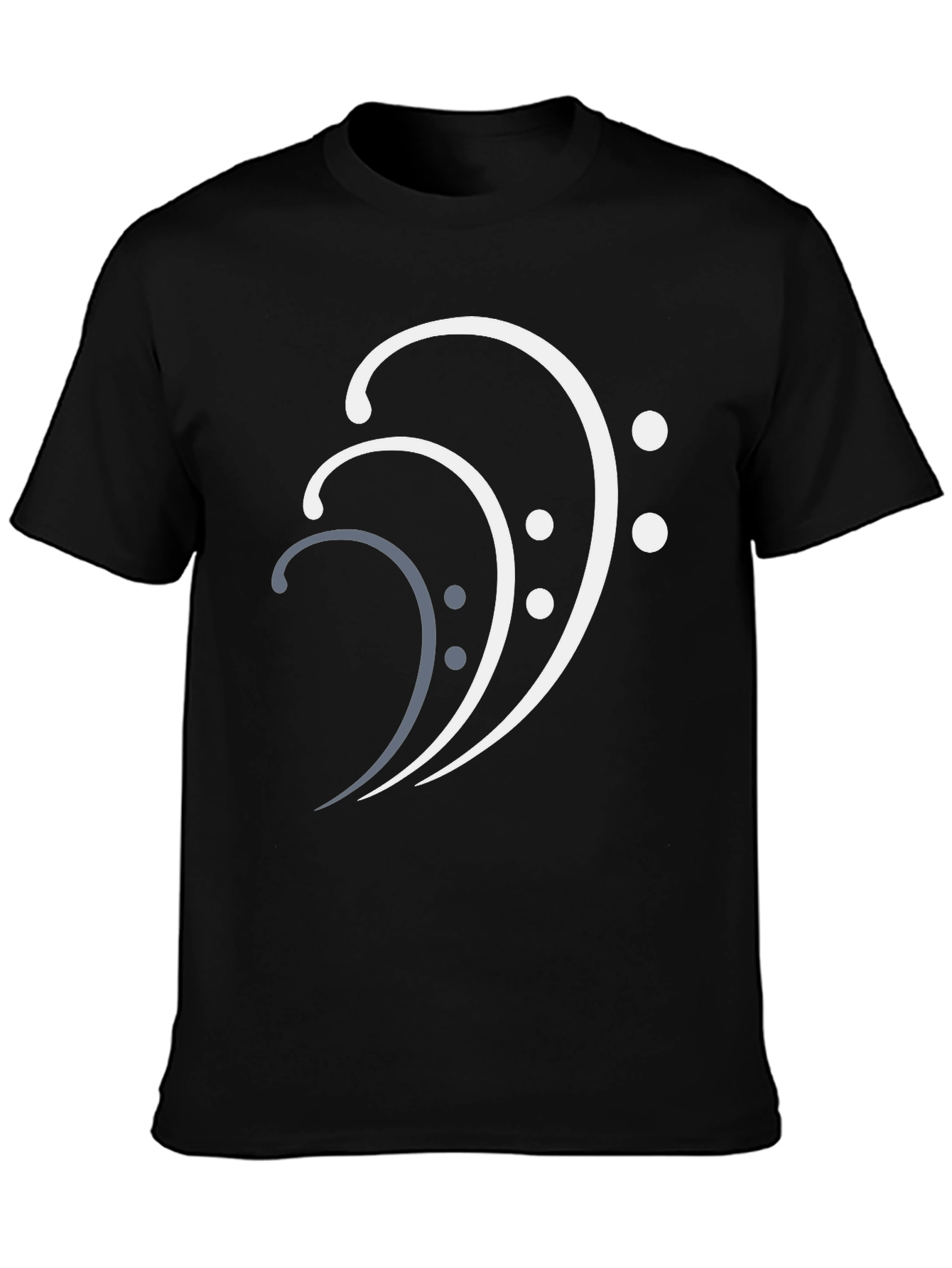 Bass Clef Stylish Graphic Tee - Music Lovers T-Shirt