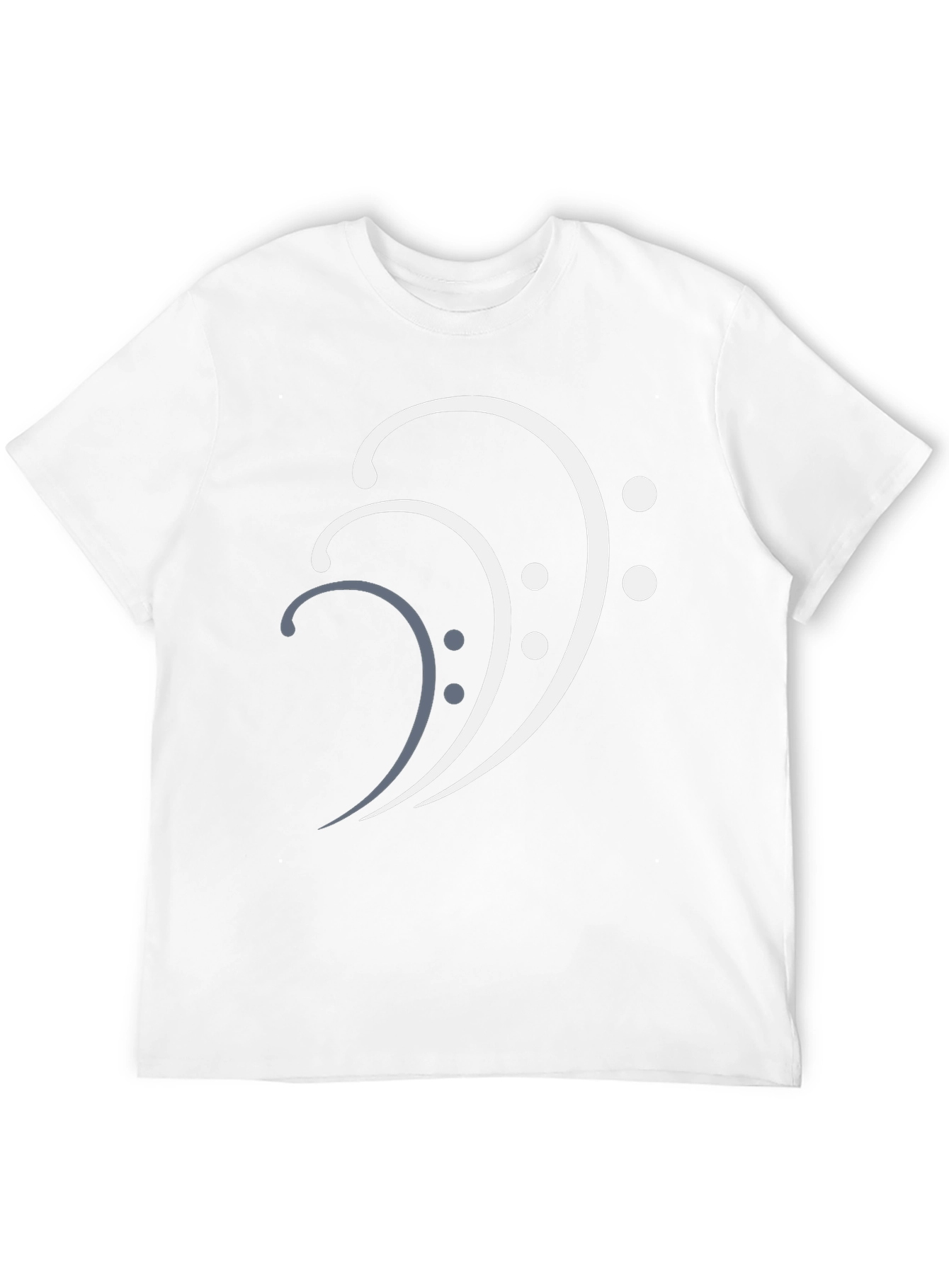 Bass Clef Stylish Graphic Tee - Music Lovers T-Shirt