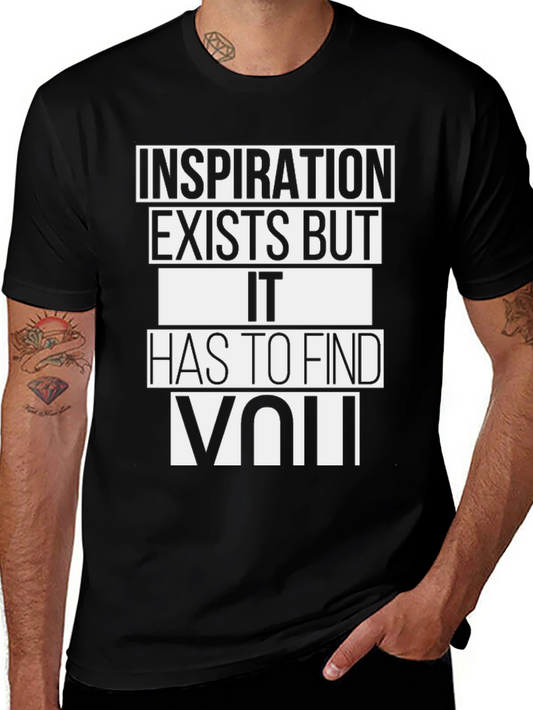 Inspiration Graphic Tee - Black Crew Neck