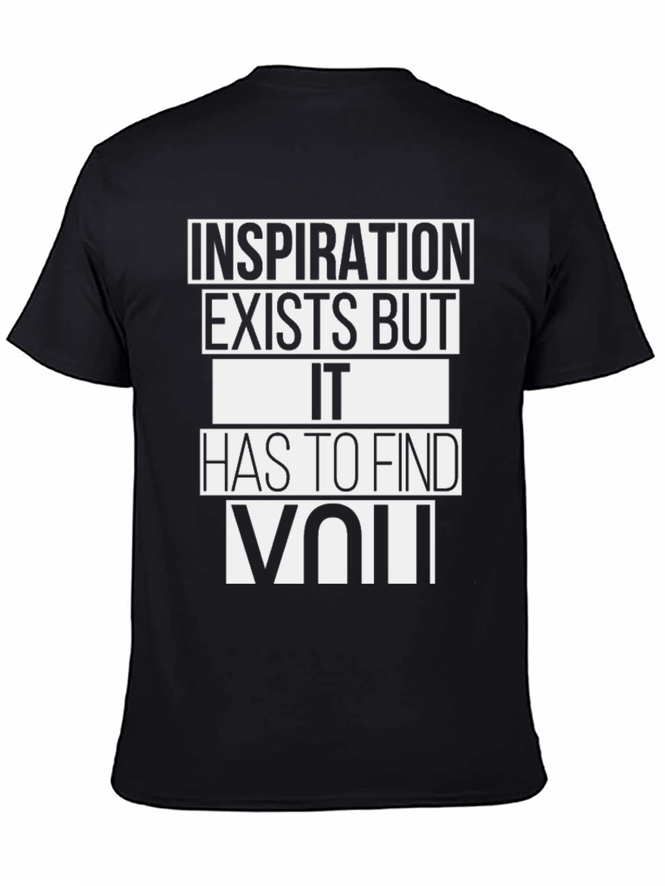 Inspiration Graphic Tee - Black Crew Neck