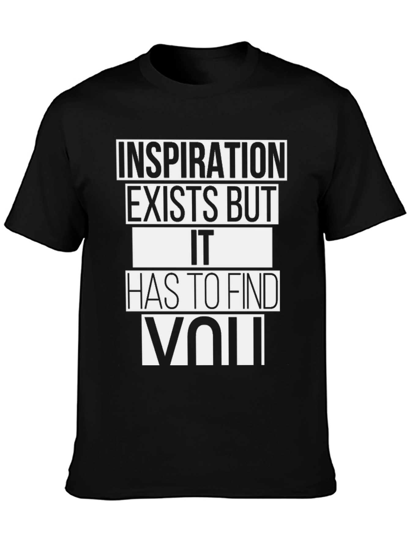 Inspiration Graphic Tee - Black Crew Neck