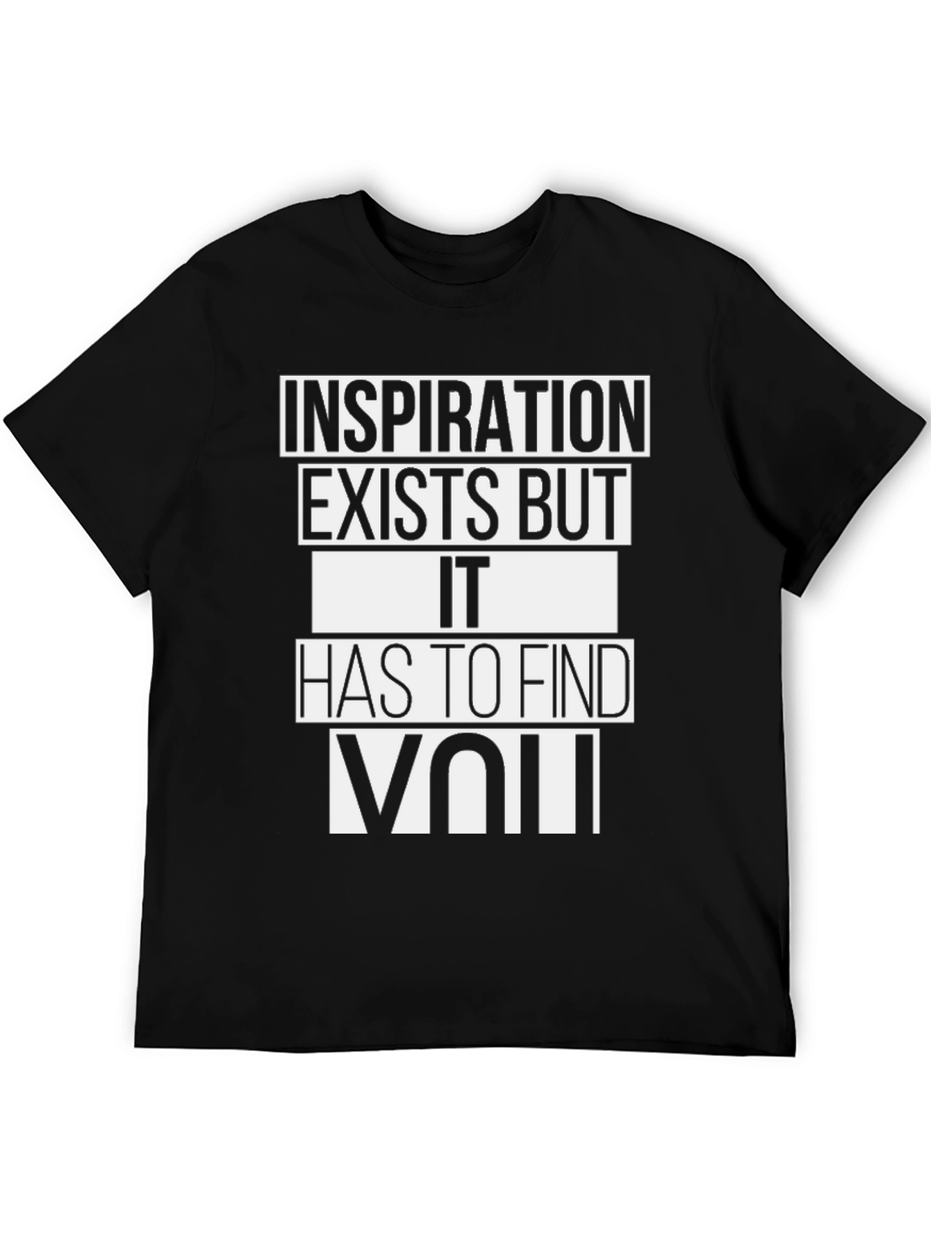 Inspiration Graphic Tee - Black Crew Neck