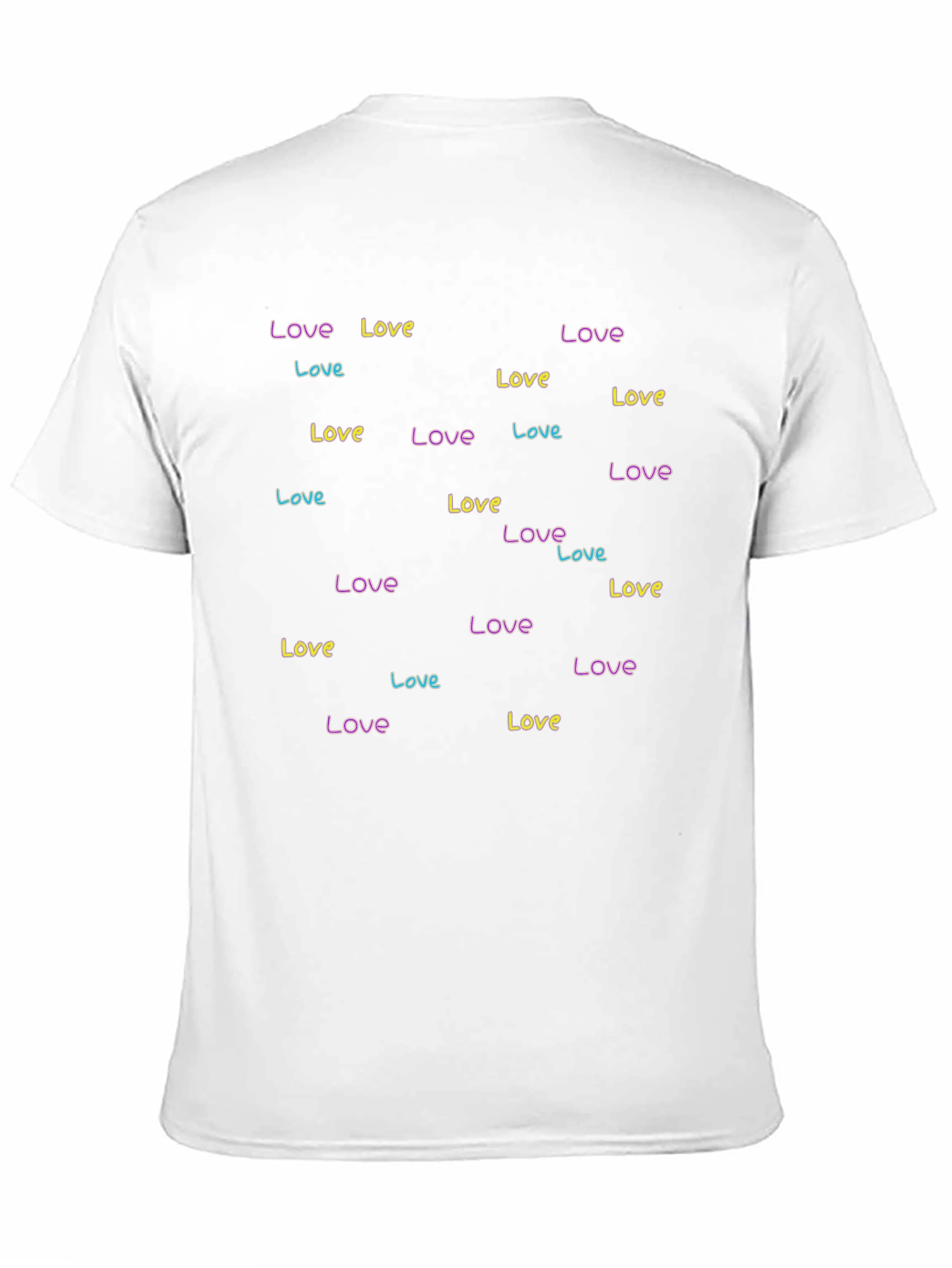 Love Print Black T-Shirt