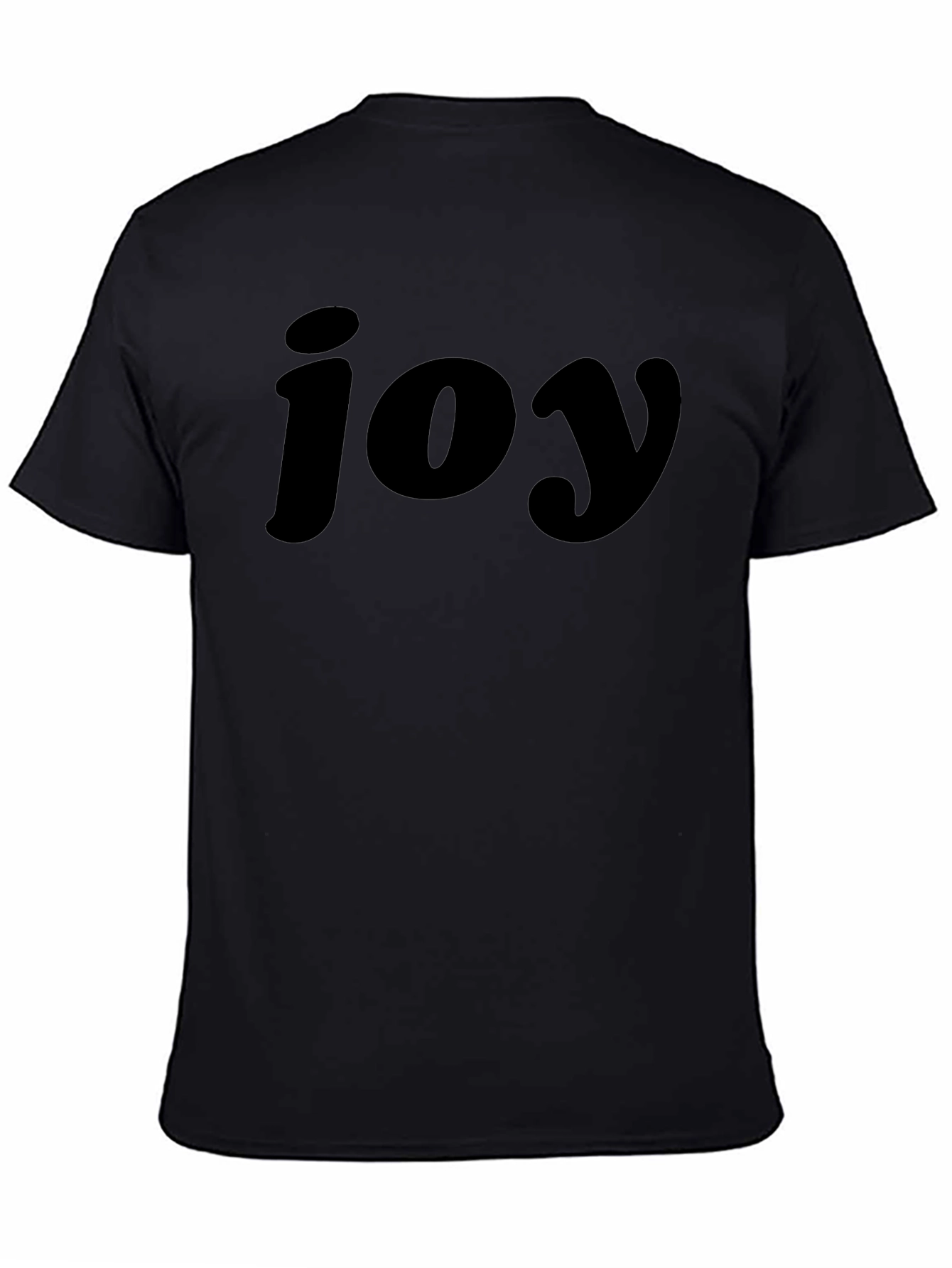 Joy Graphic Tee - Black Crew Neck T-Shirt