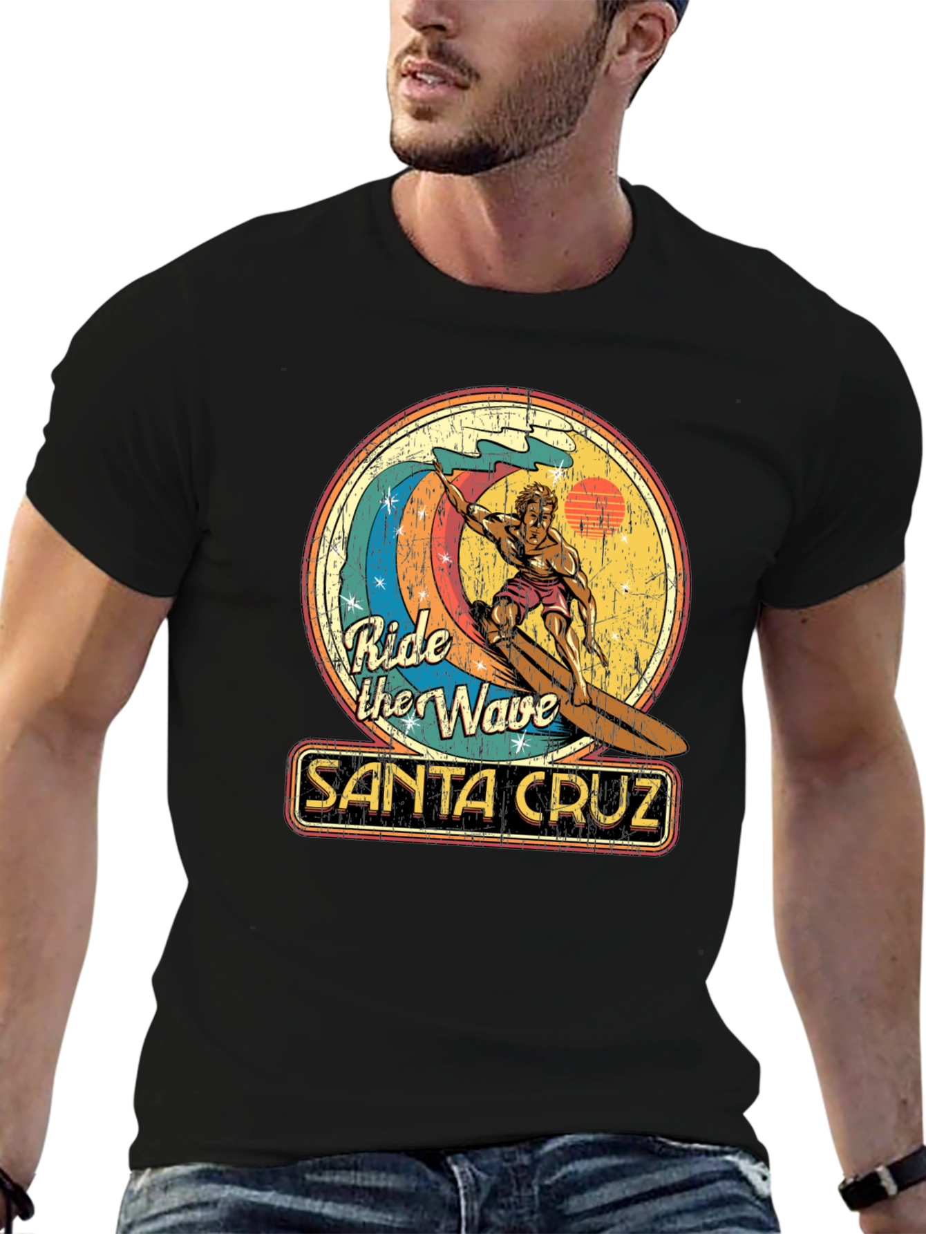 Santa Cruz Ride the Wave Graphic T-Shirt