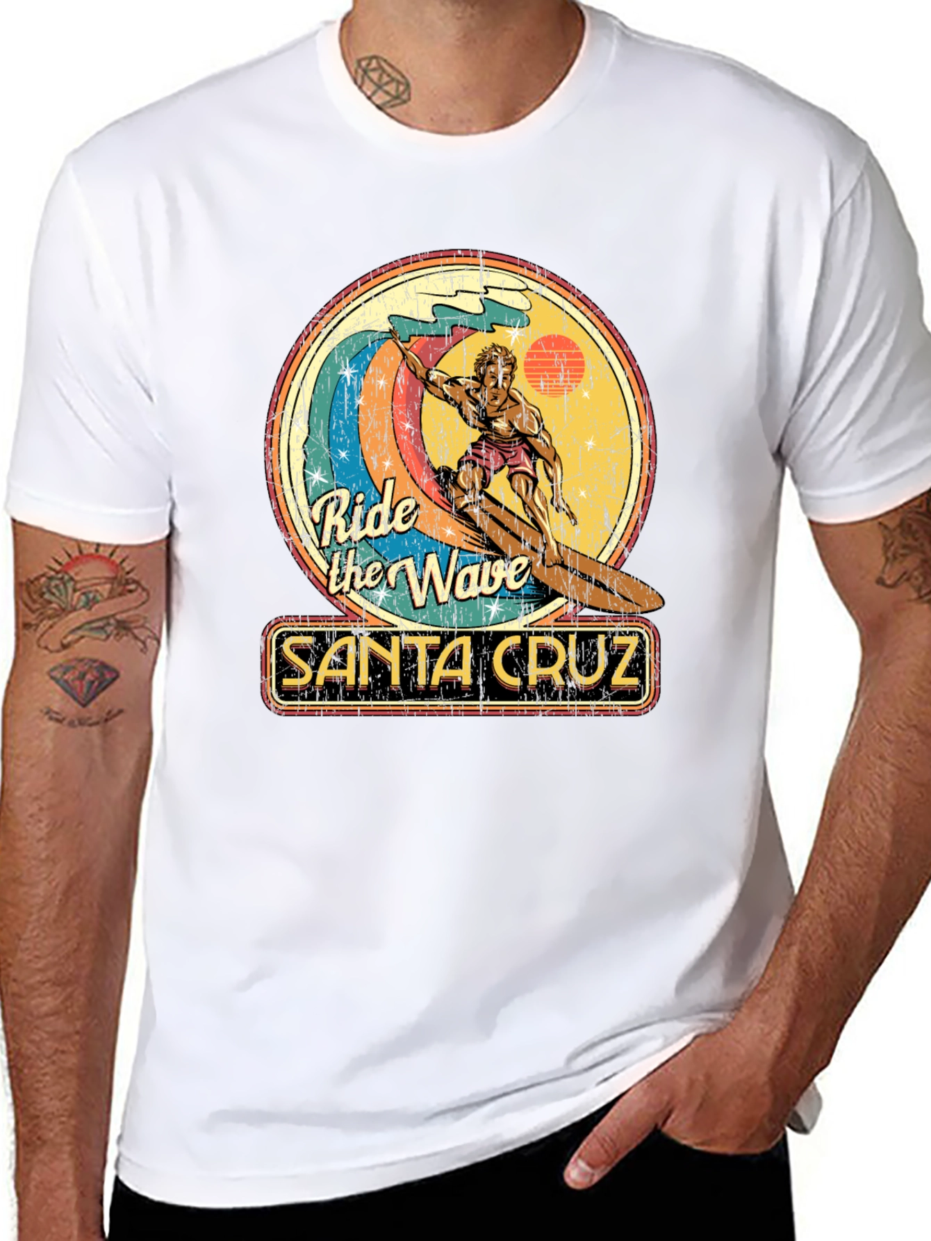 Santa Cruz Ride the Wave Graphic T-Shirt