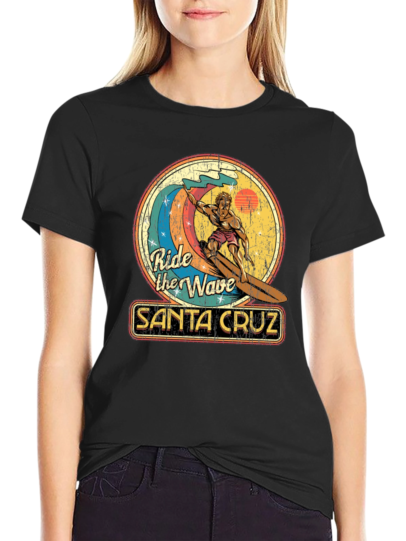 Santa Cruz Ride the Wave Graphic T-Shirt