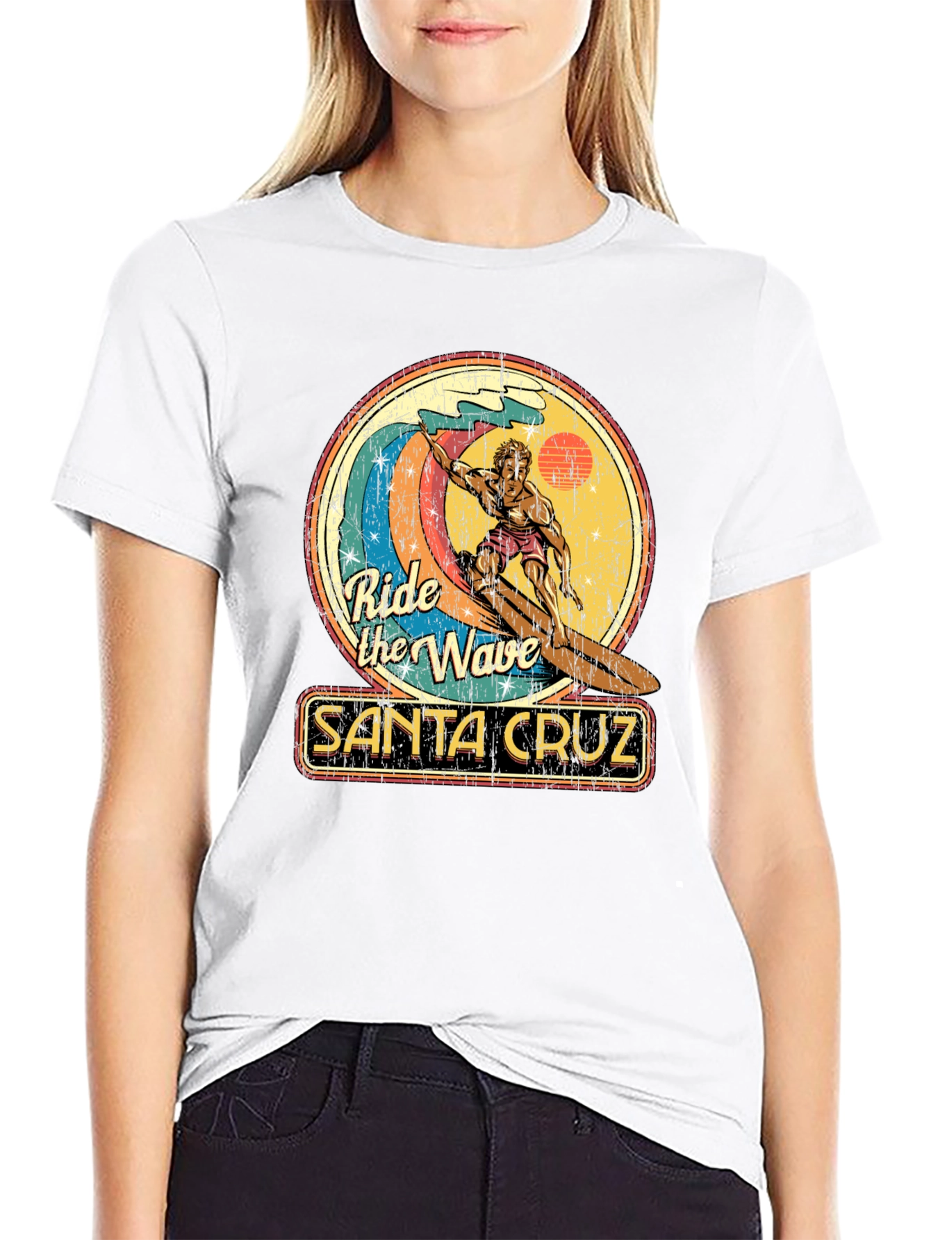 Santa Cruz Ride the Wave Graphic T-Shirt