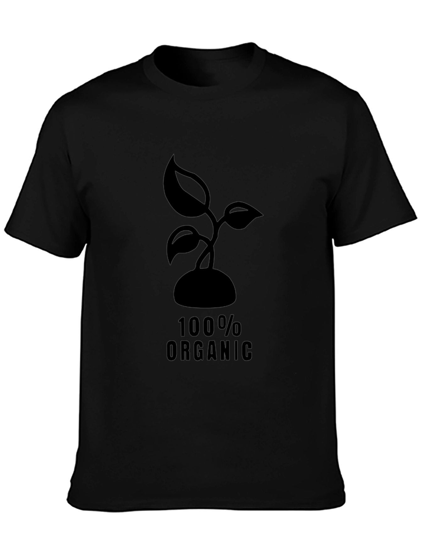 Organic Sprout Black T-Shirt