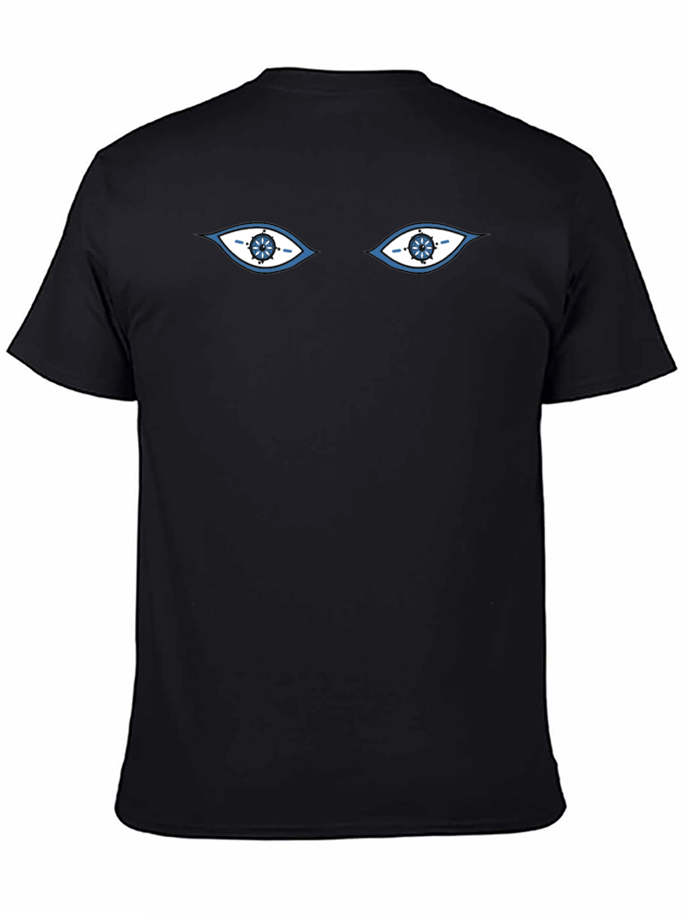 Mystic Eyes Graphic Tee - Black Cotton T-Shirt