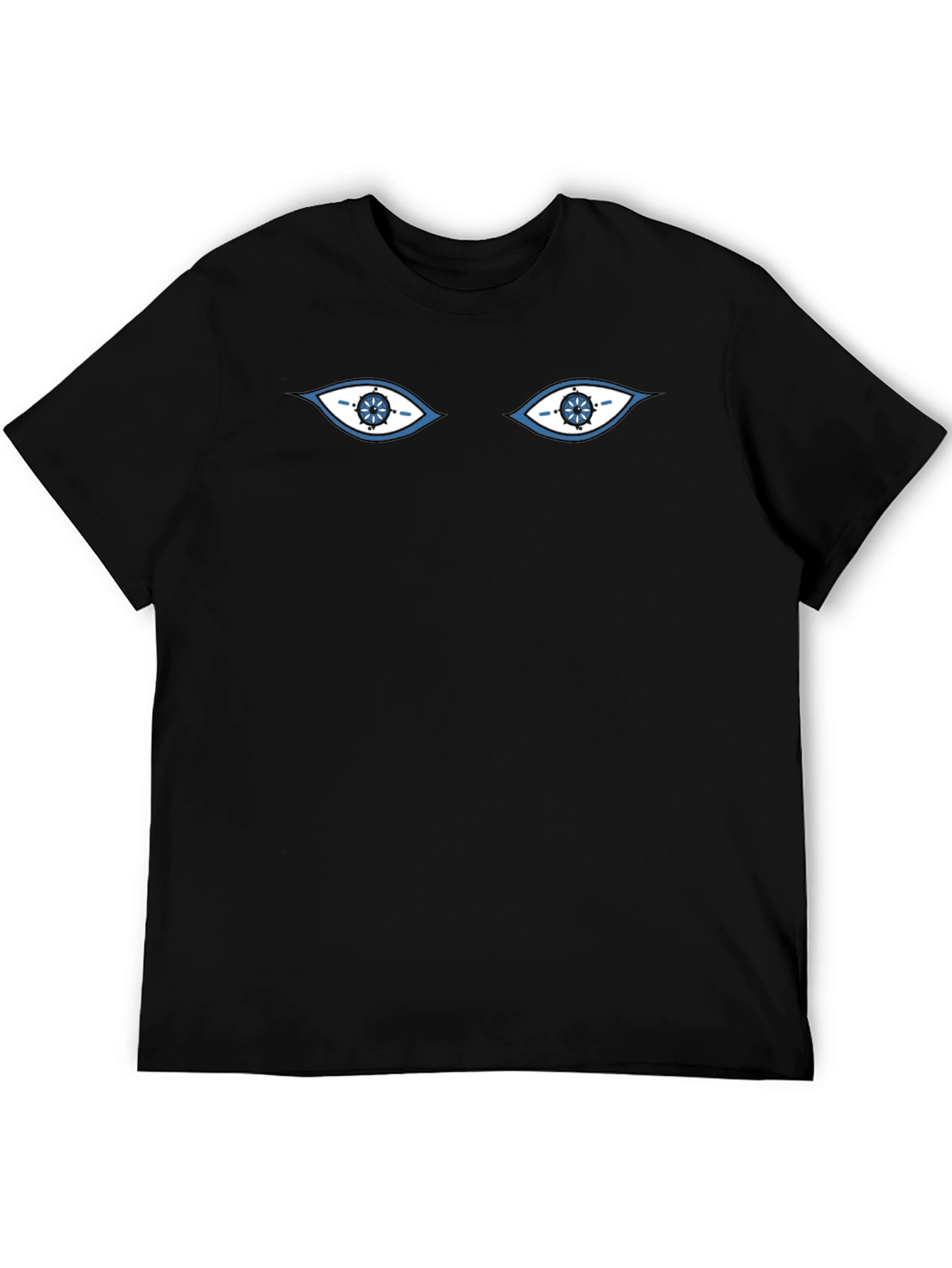 Mystic Eyes Graphic Tee - Black Cotton T-Shirt