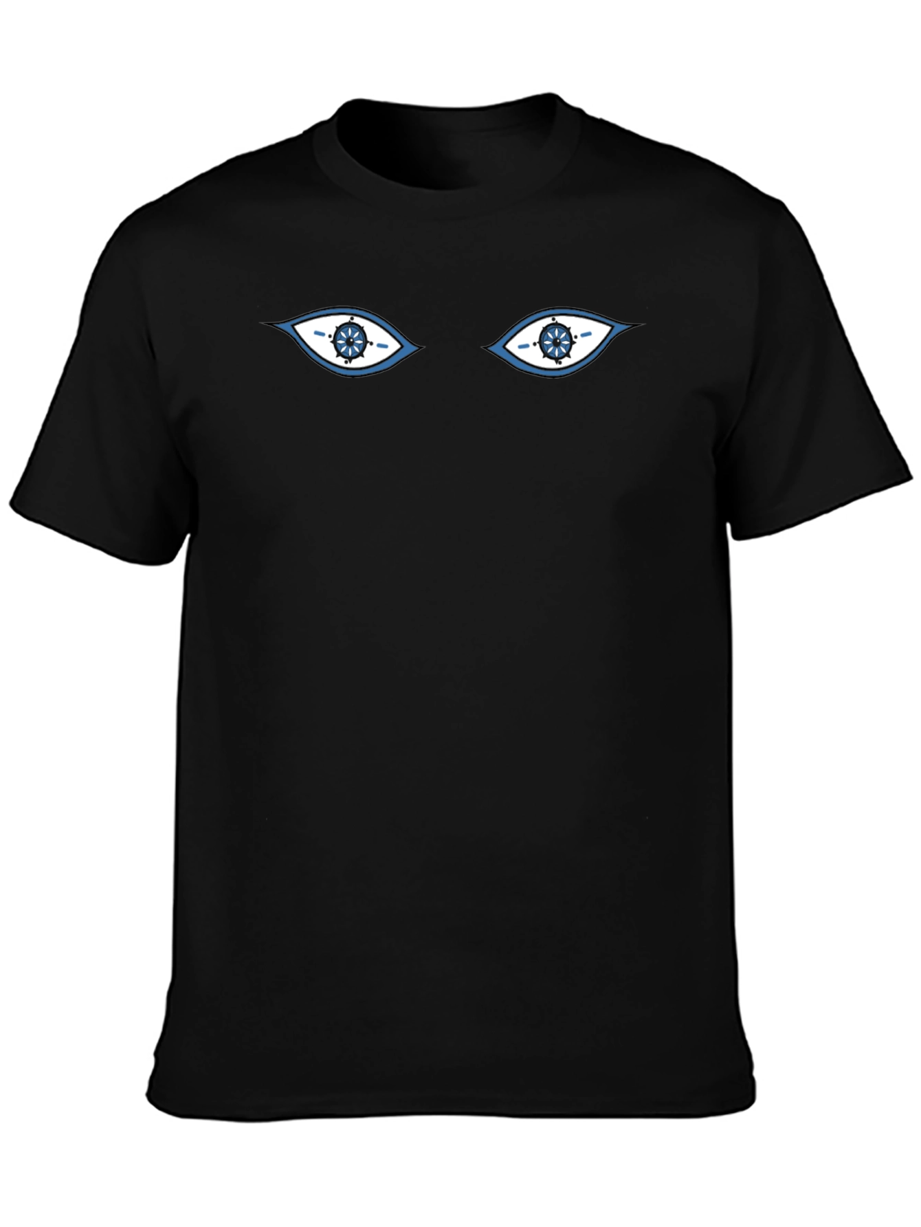 Mystic Eyes Graphic Tee - Black Cotton T-Shirt