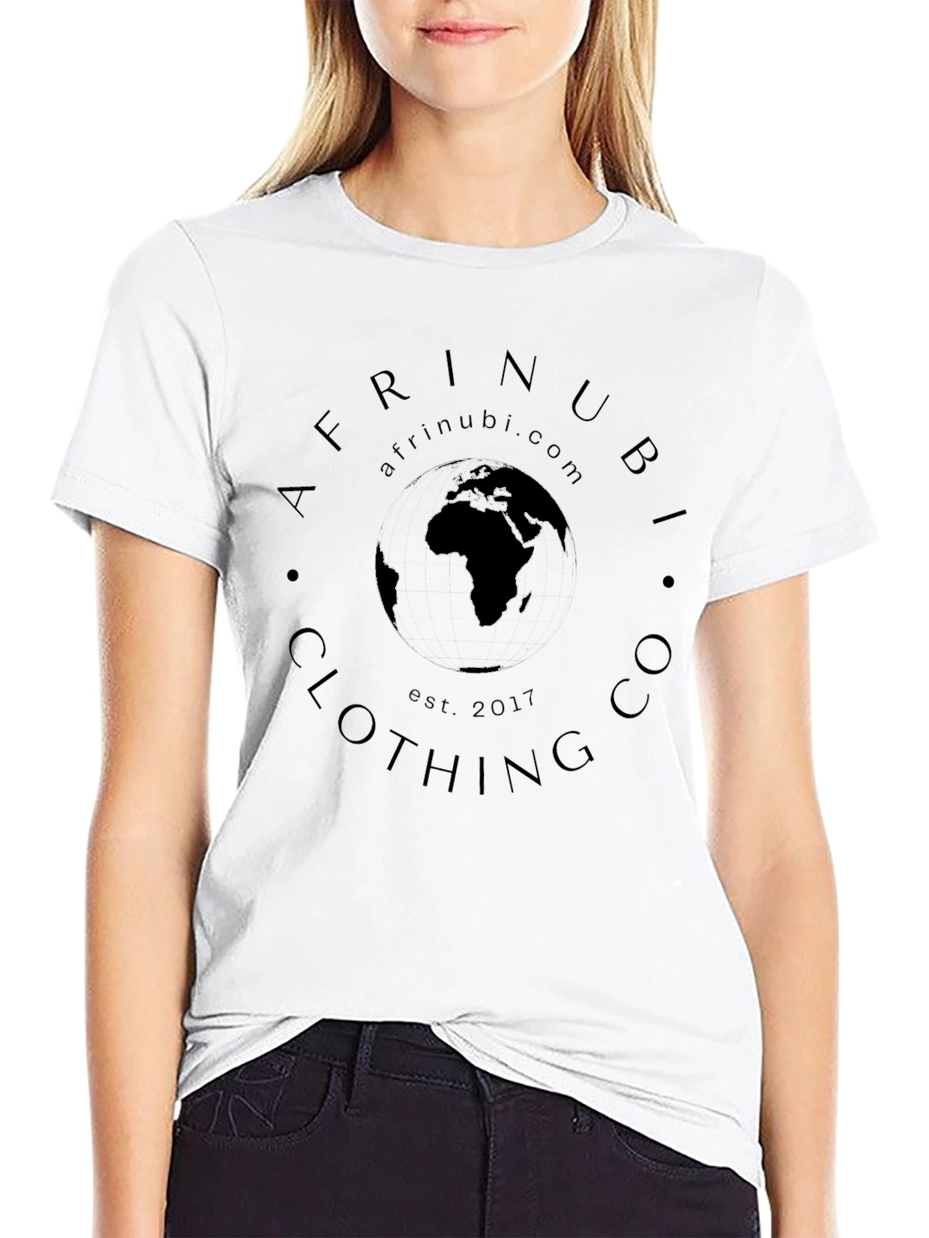 Afrinubi Black Graphic Tee