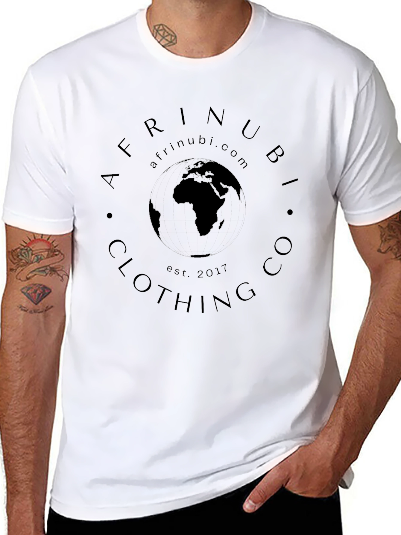Afrinubi Black Graphic Tee