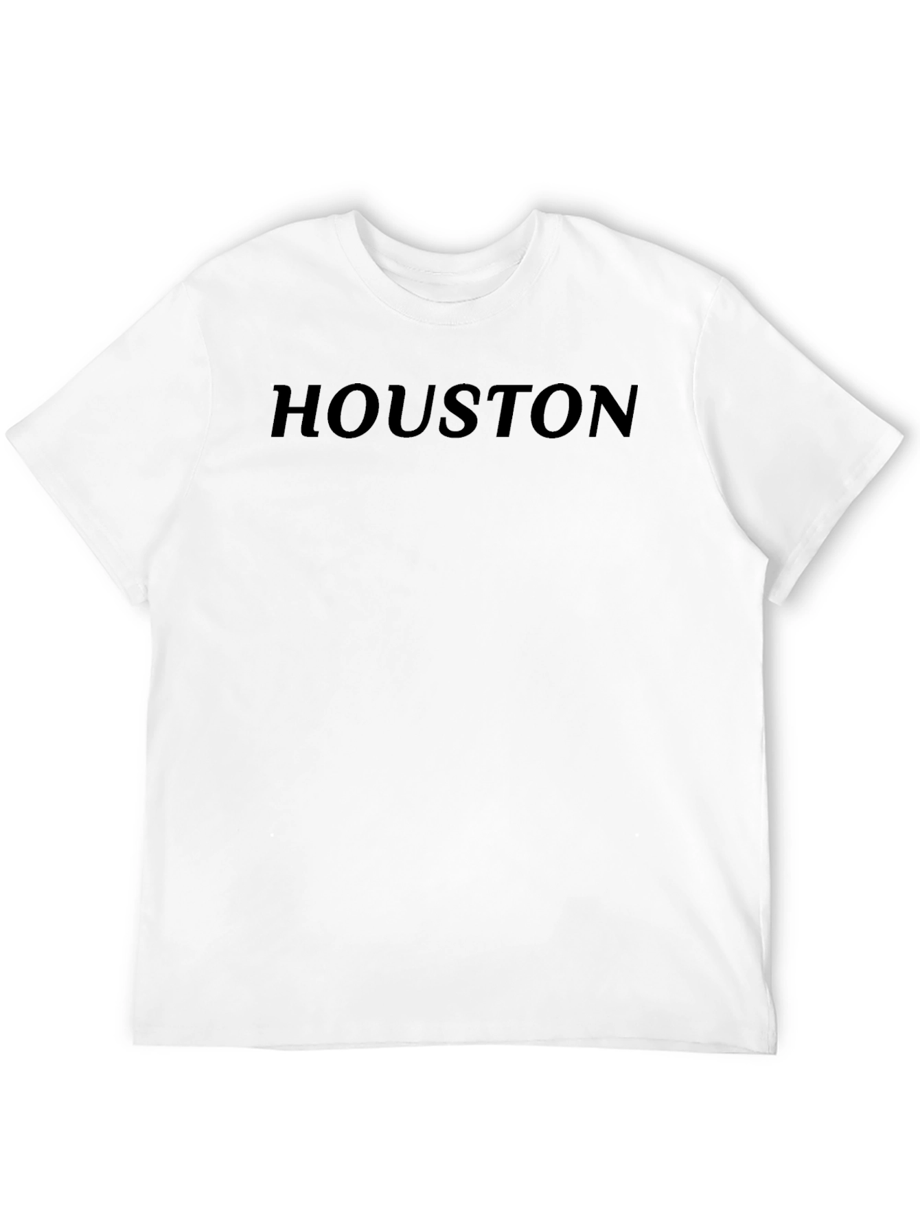 Houston Graphic Tee - Black Cotton Comfort