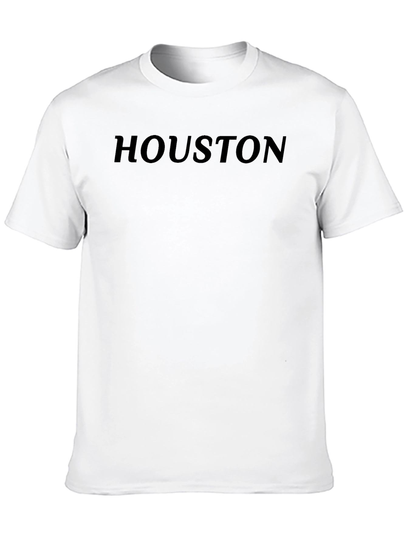 Houston Graphic Tee - Black Cotton Comfort
