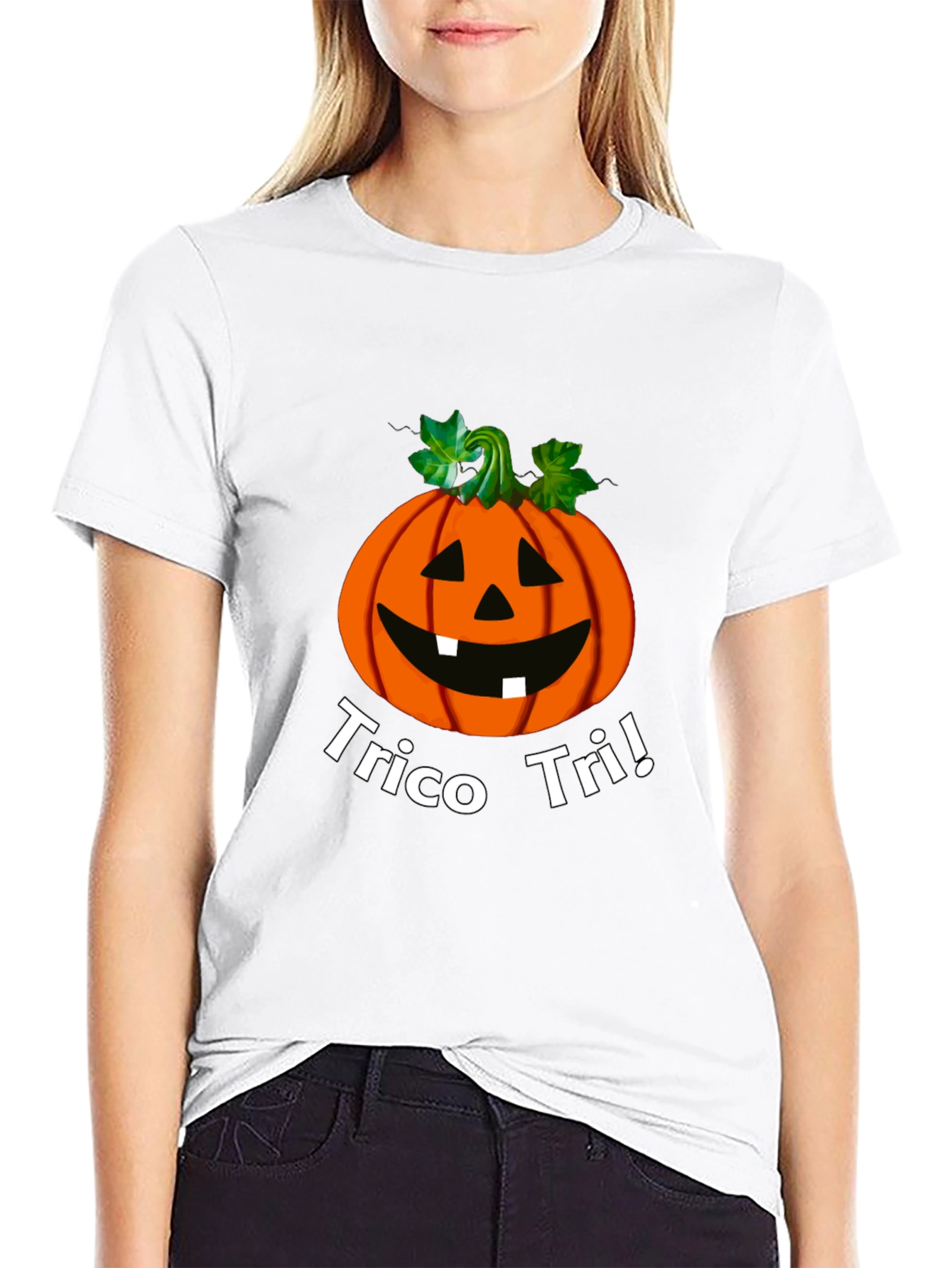 Halloween Pumpkin T-Shirt - Trico Tri!