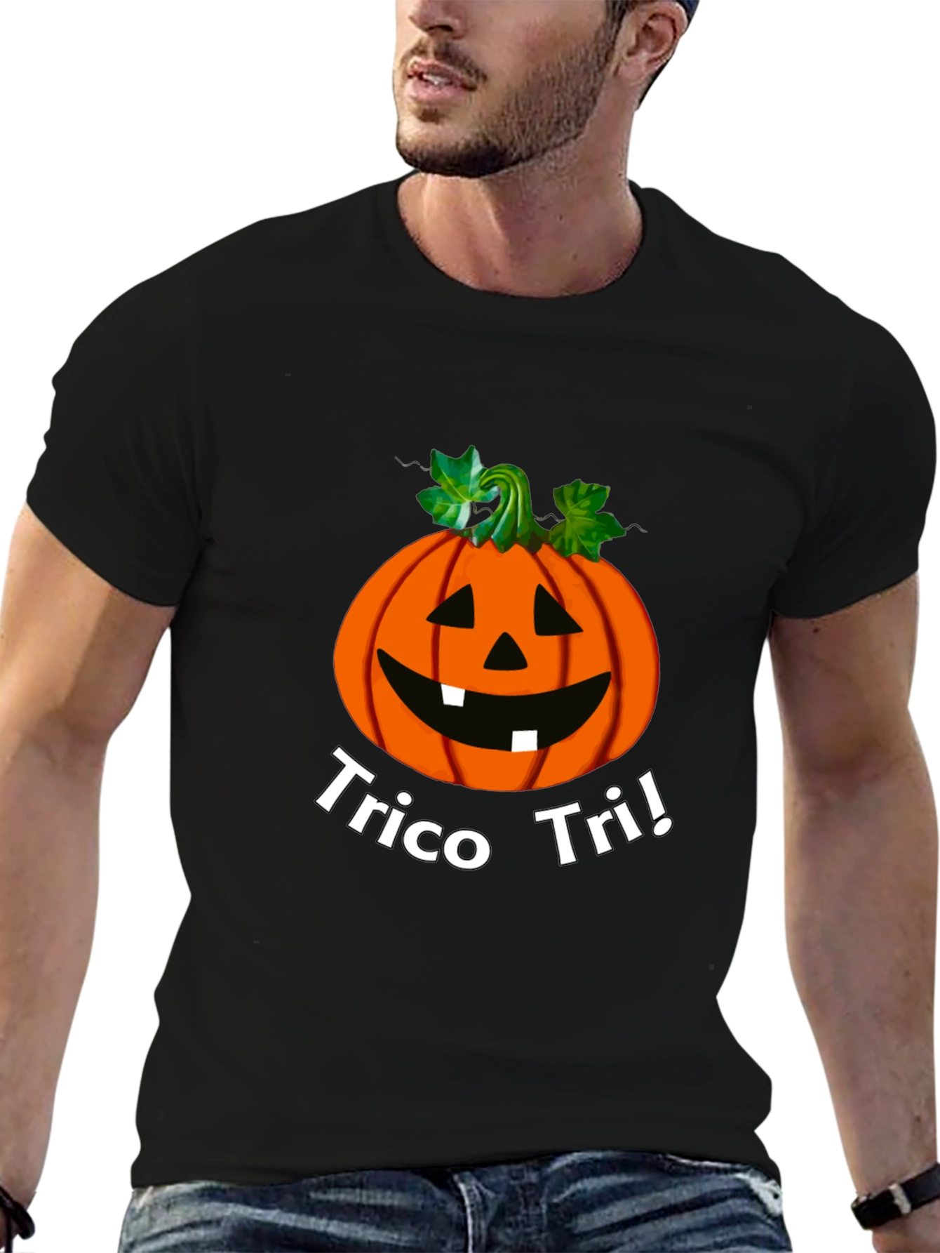 Halloween Pumpkin T-Shirt - Trico Tri!