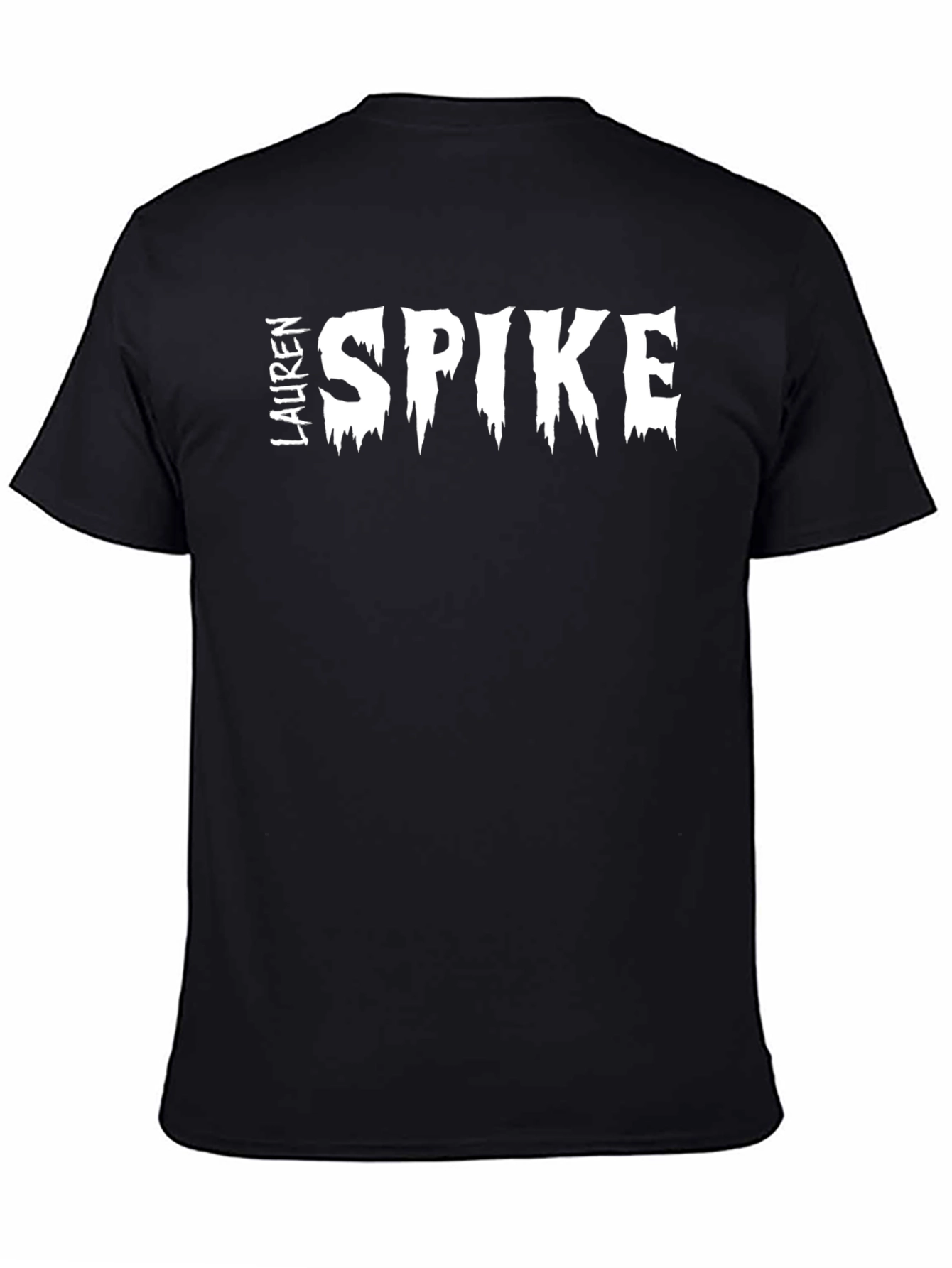Lauren & Spike Graphic Tee - Black Cotton T-Shirt