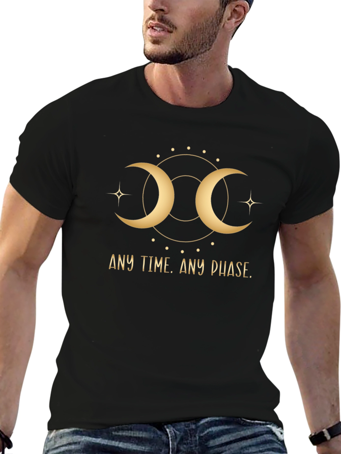 Mystic Moon Phase Graphic T-Shirt
