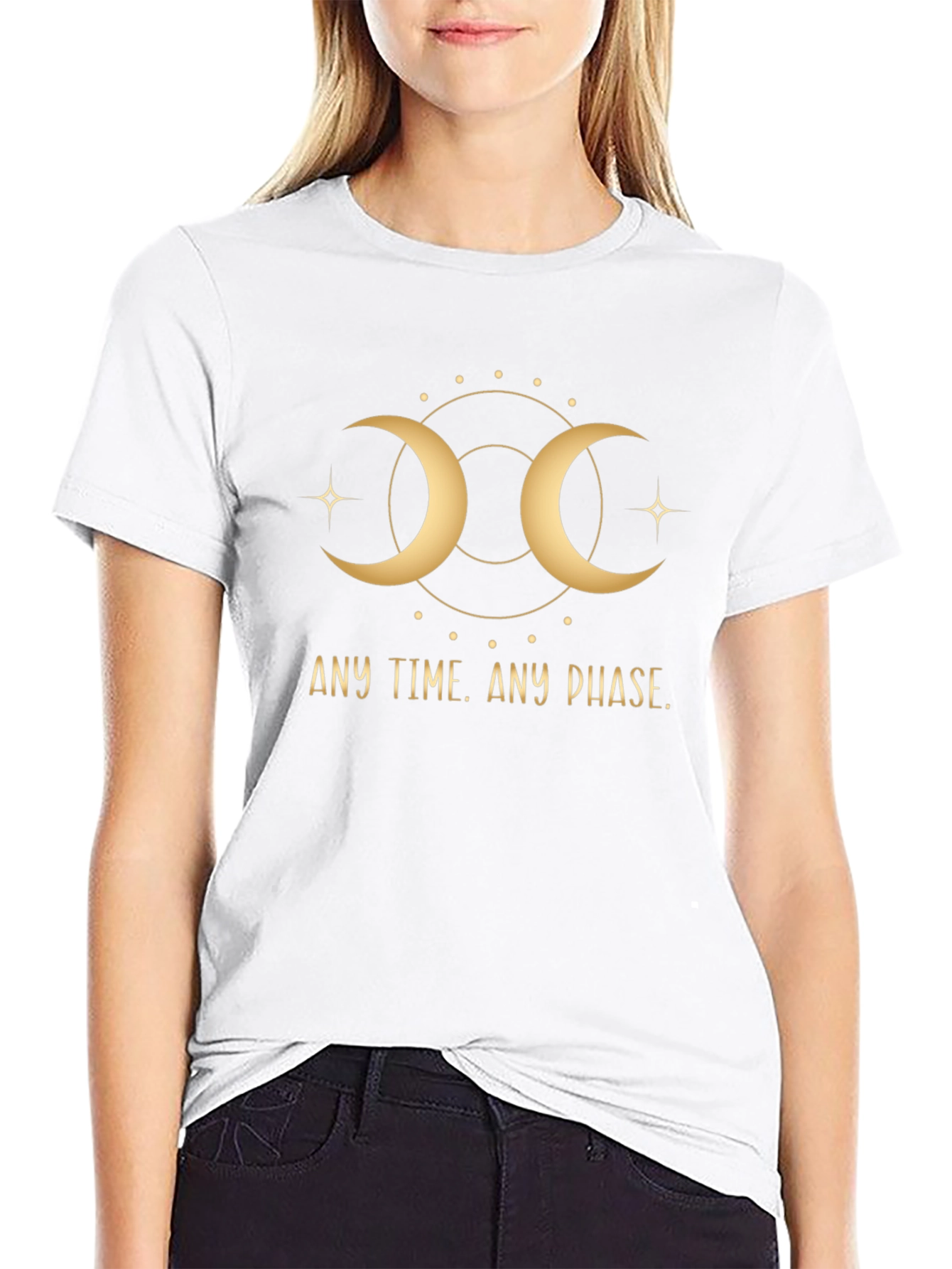 Mystic Moon Phase Graphic T-Shirt