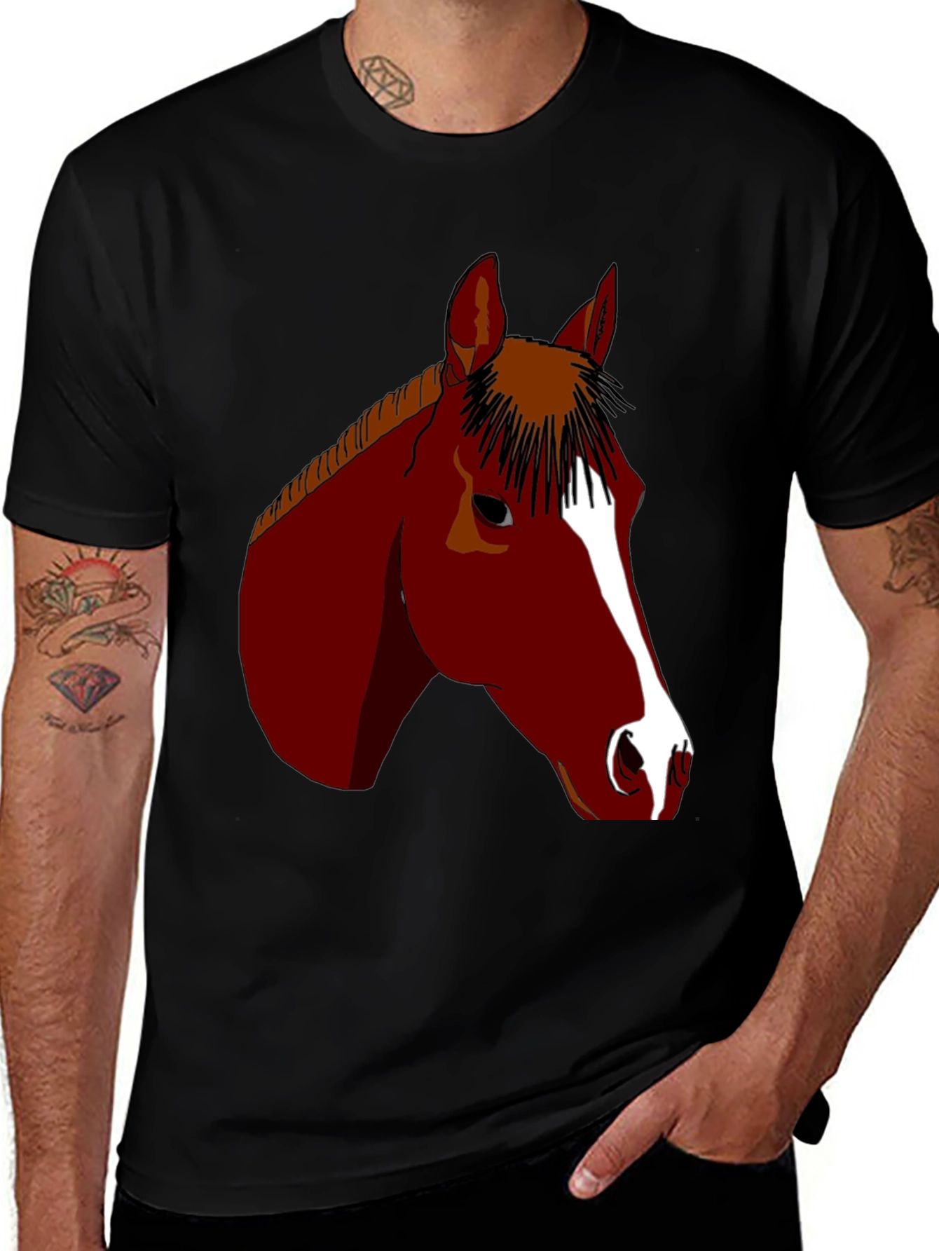 Horse Graphic Tee - Equestrian Style