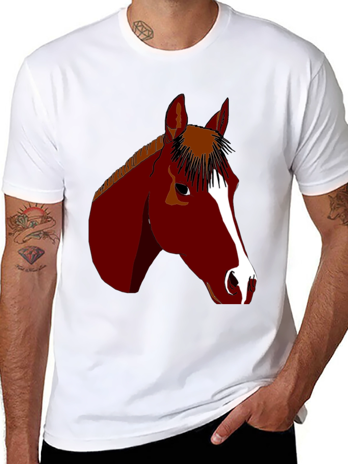 Horse Graphic Tee - Equestrian Style