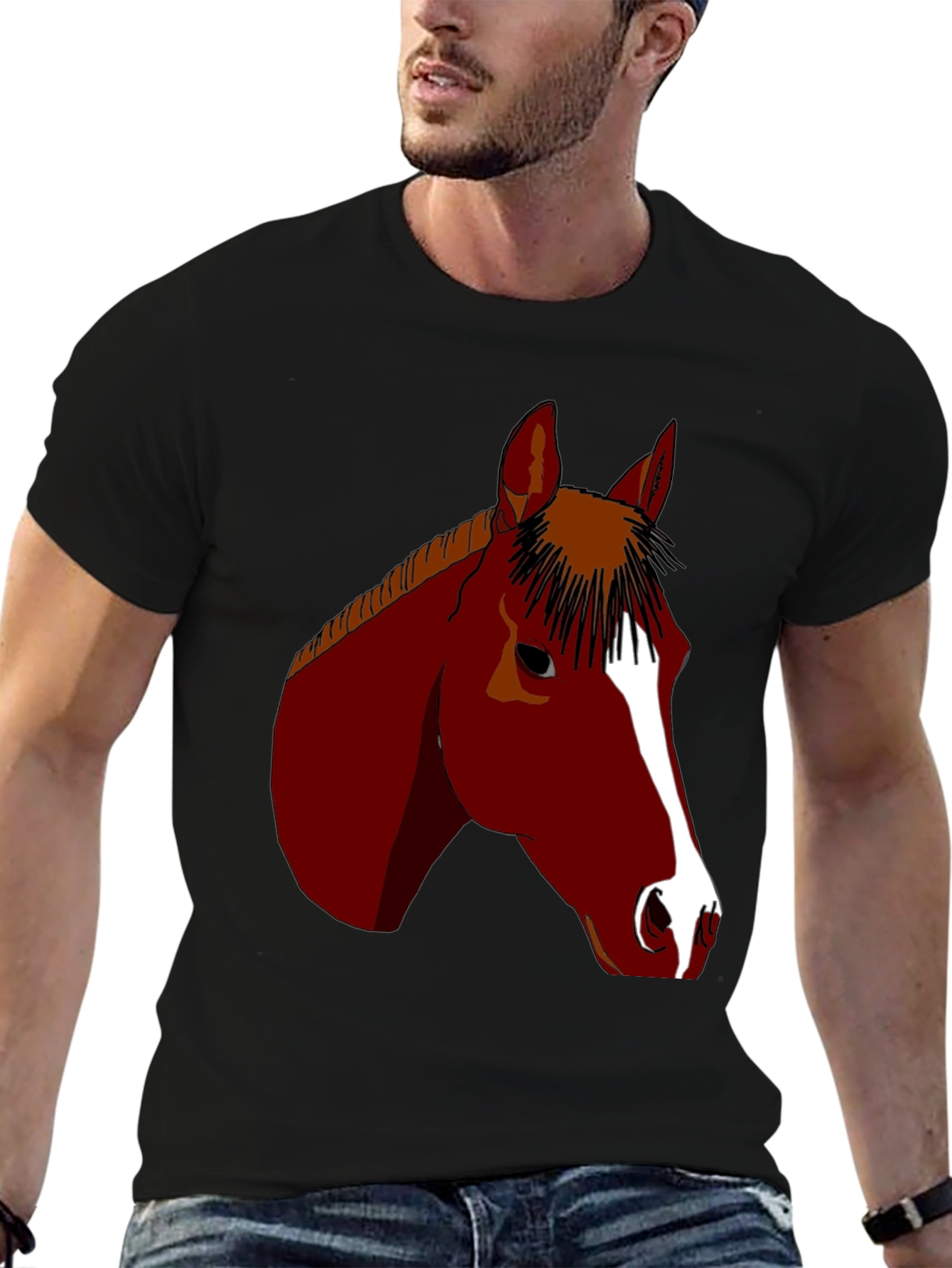 Horse Graphic Tee - Equestrian Style