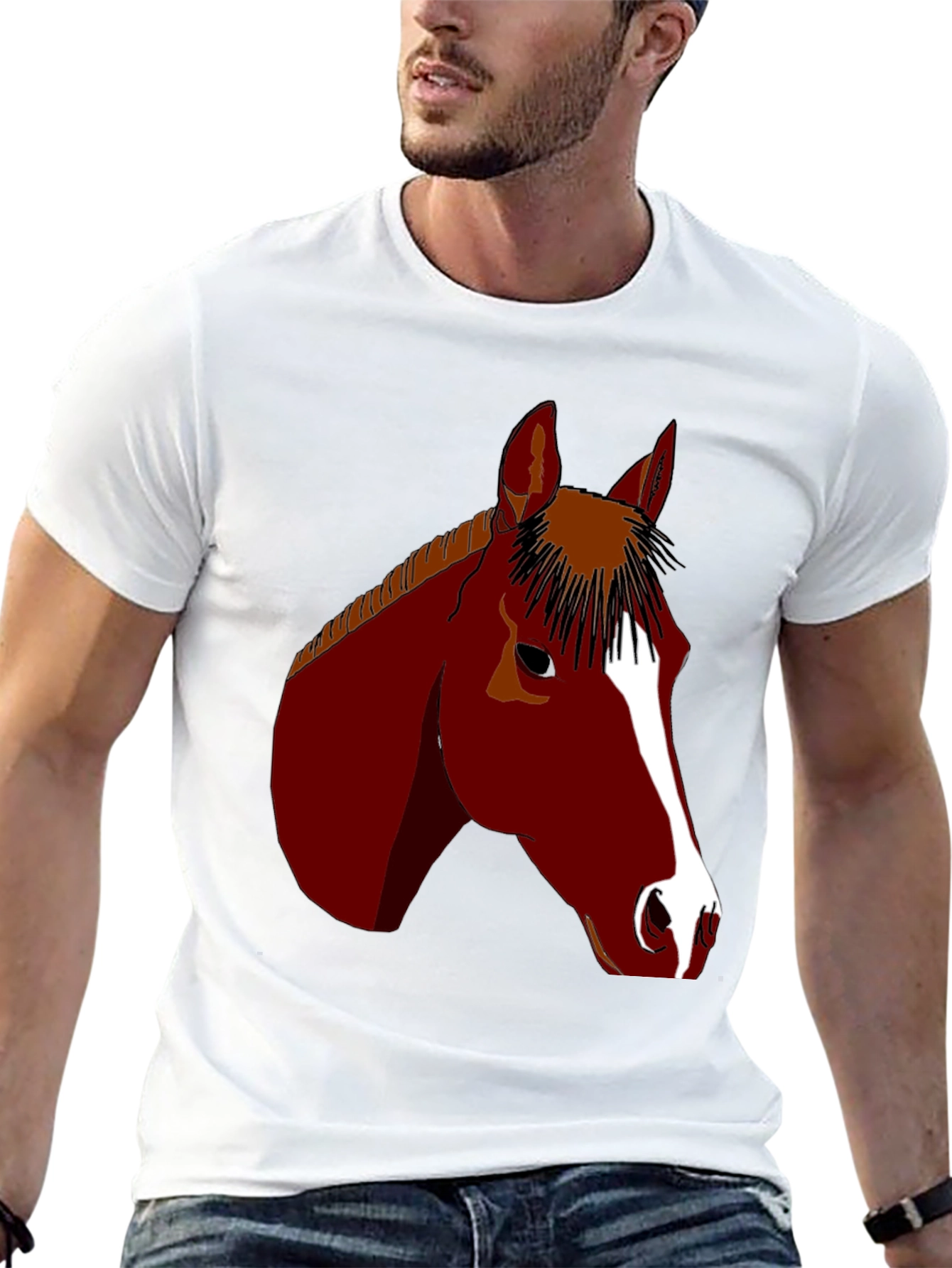 Horse Graphic Tee - Equestrian Style