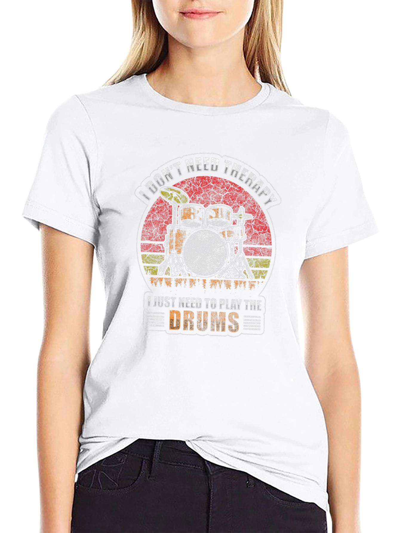 Drummer Therapy T-Shirt - I Dont Need Therapy Drums