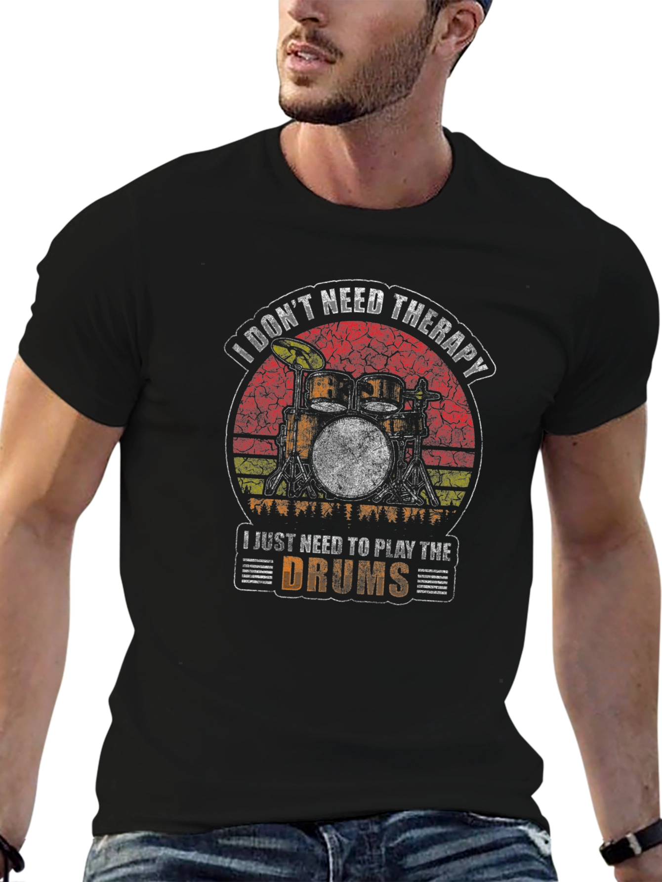 Drummer Therapy T-Shirt - I Dont Need Therapy Drums