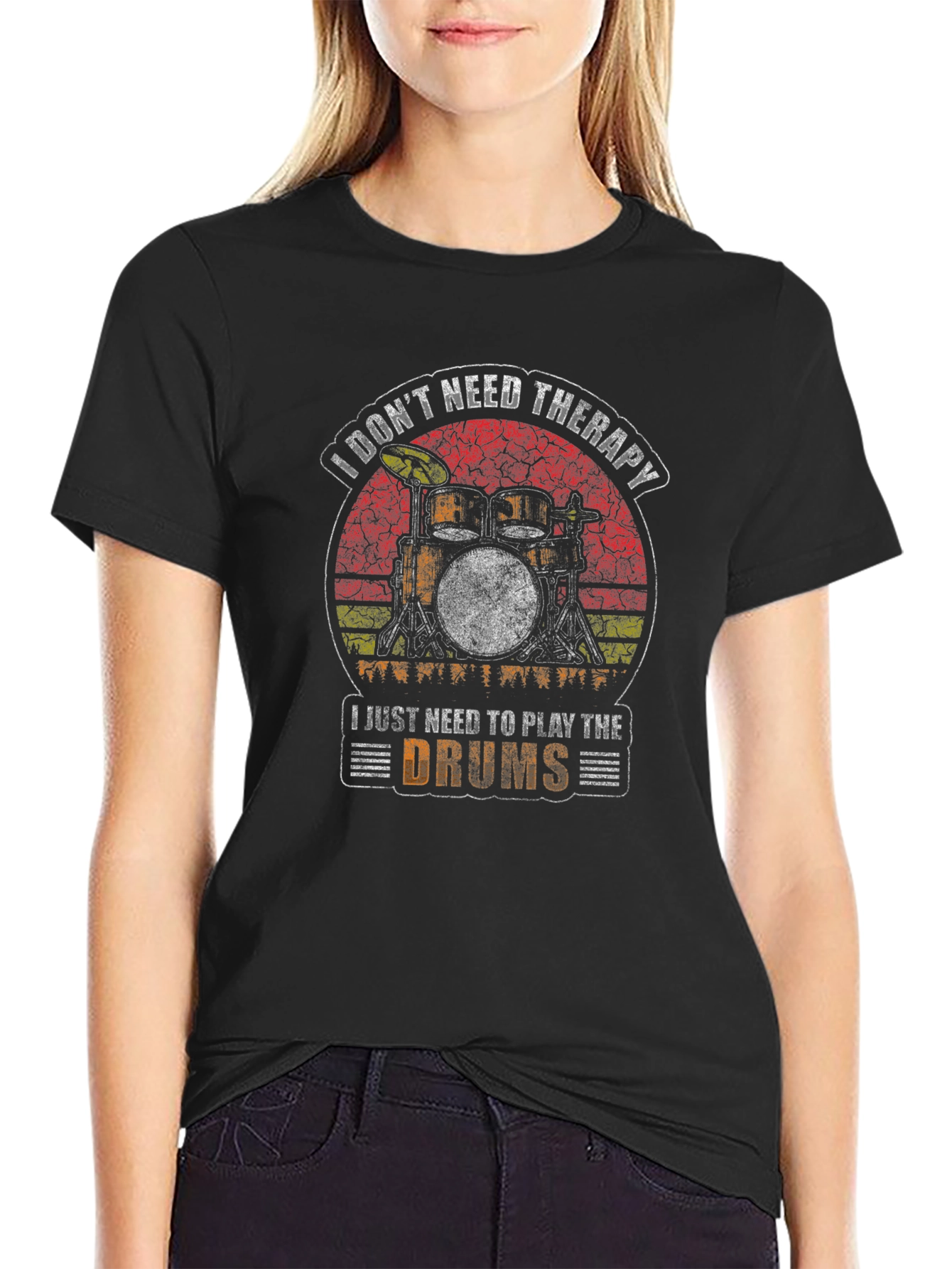 Drummer Therapy T-Shirt - I Dont Need Therapy Drums