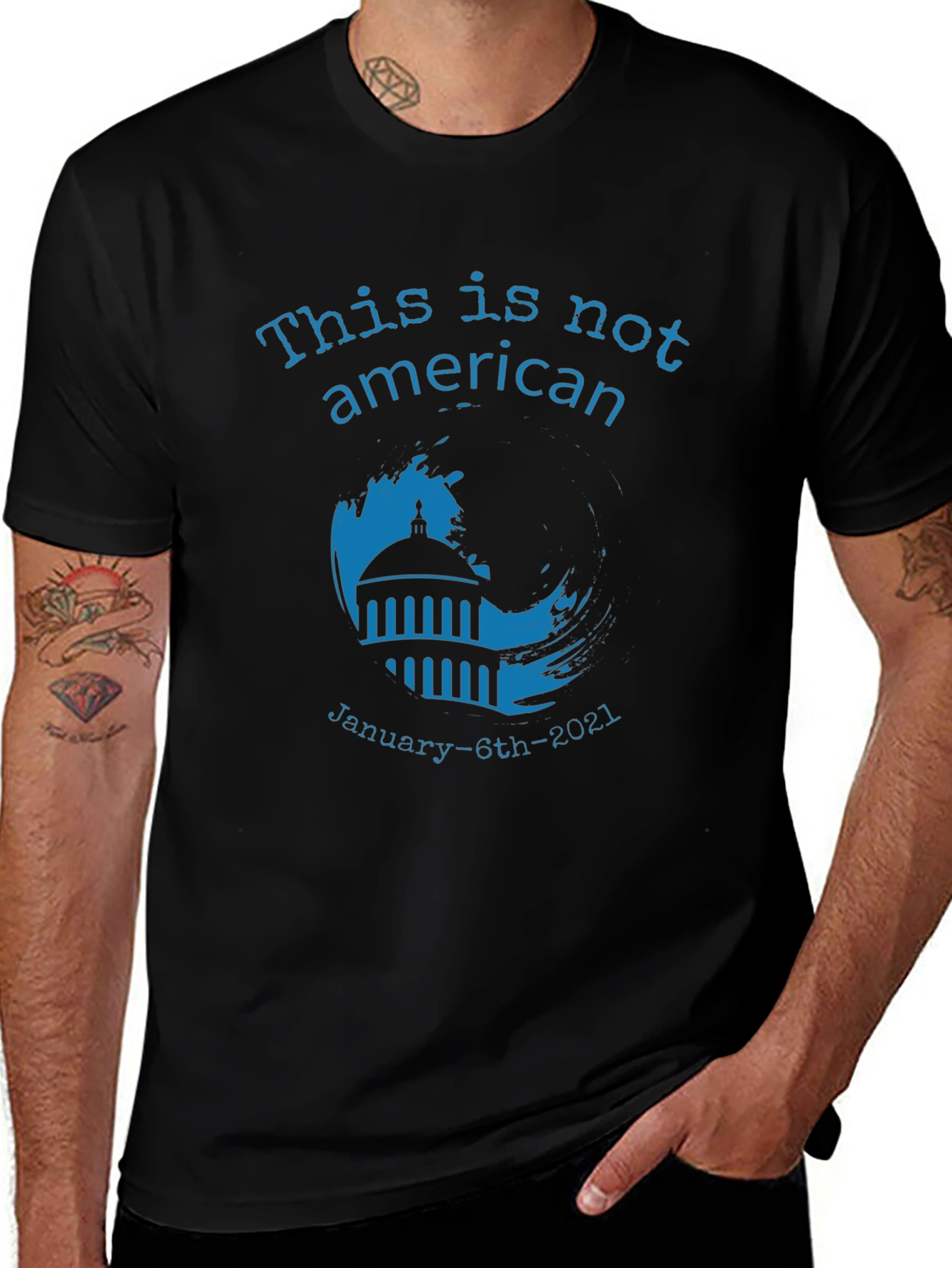 This is Not American January 6th Graphic T-Shirt