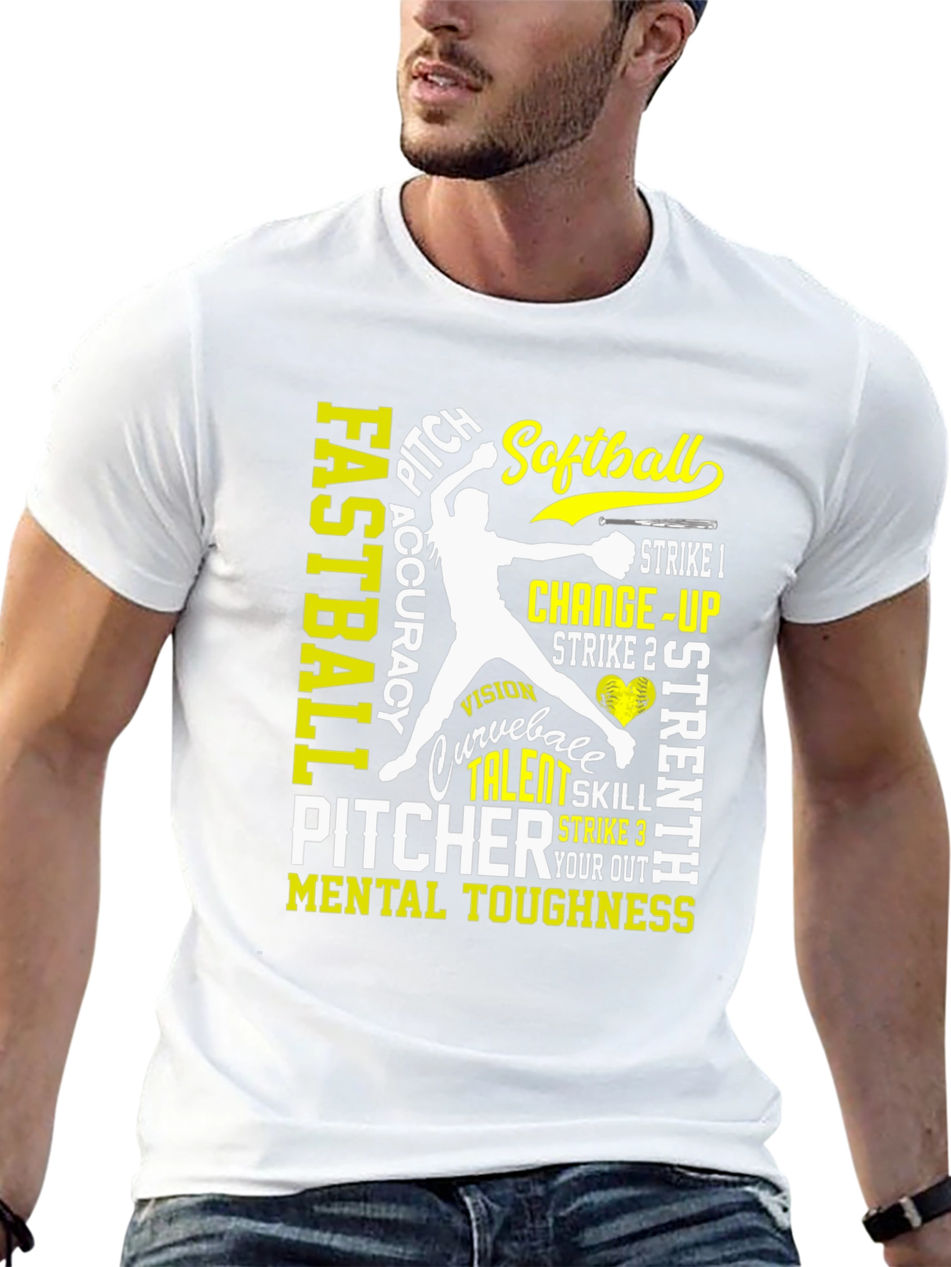 Softball Pitcher Skills Graphic T-Shirt