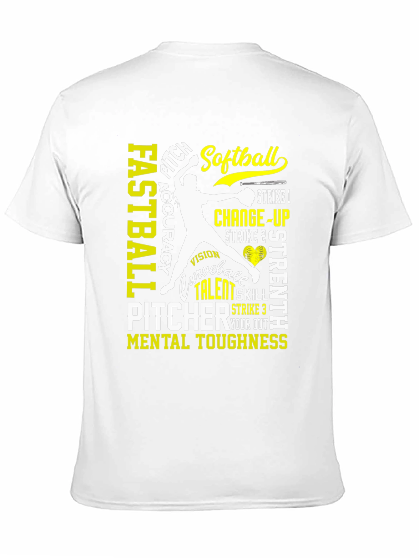 Softball Pitcher Skills Graphic T-Shirt