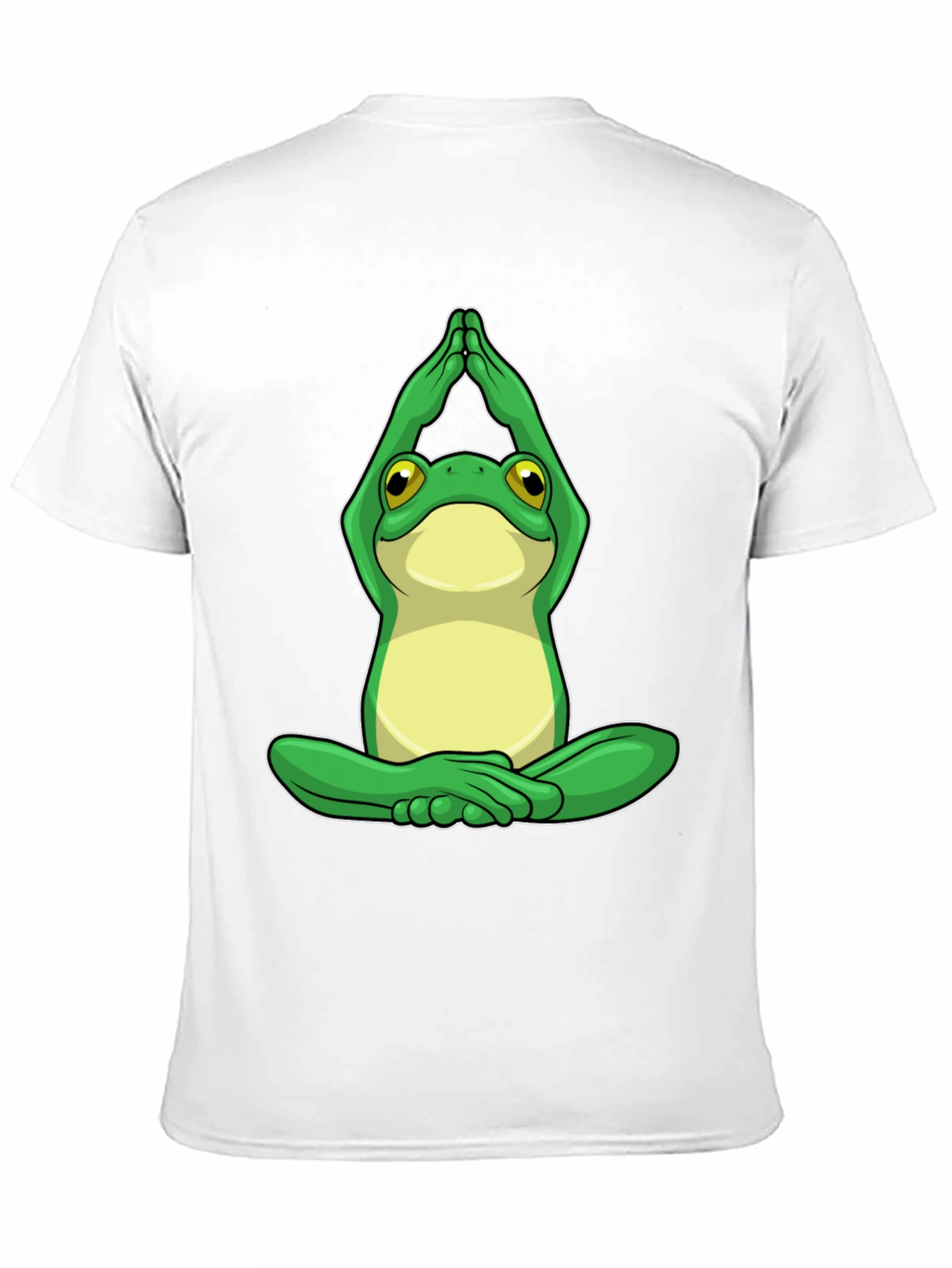 Yoga Frog Graphic Tee - Black Cotton Comfort