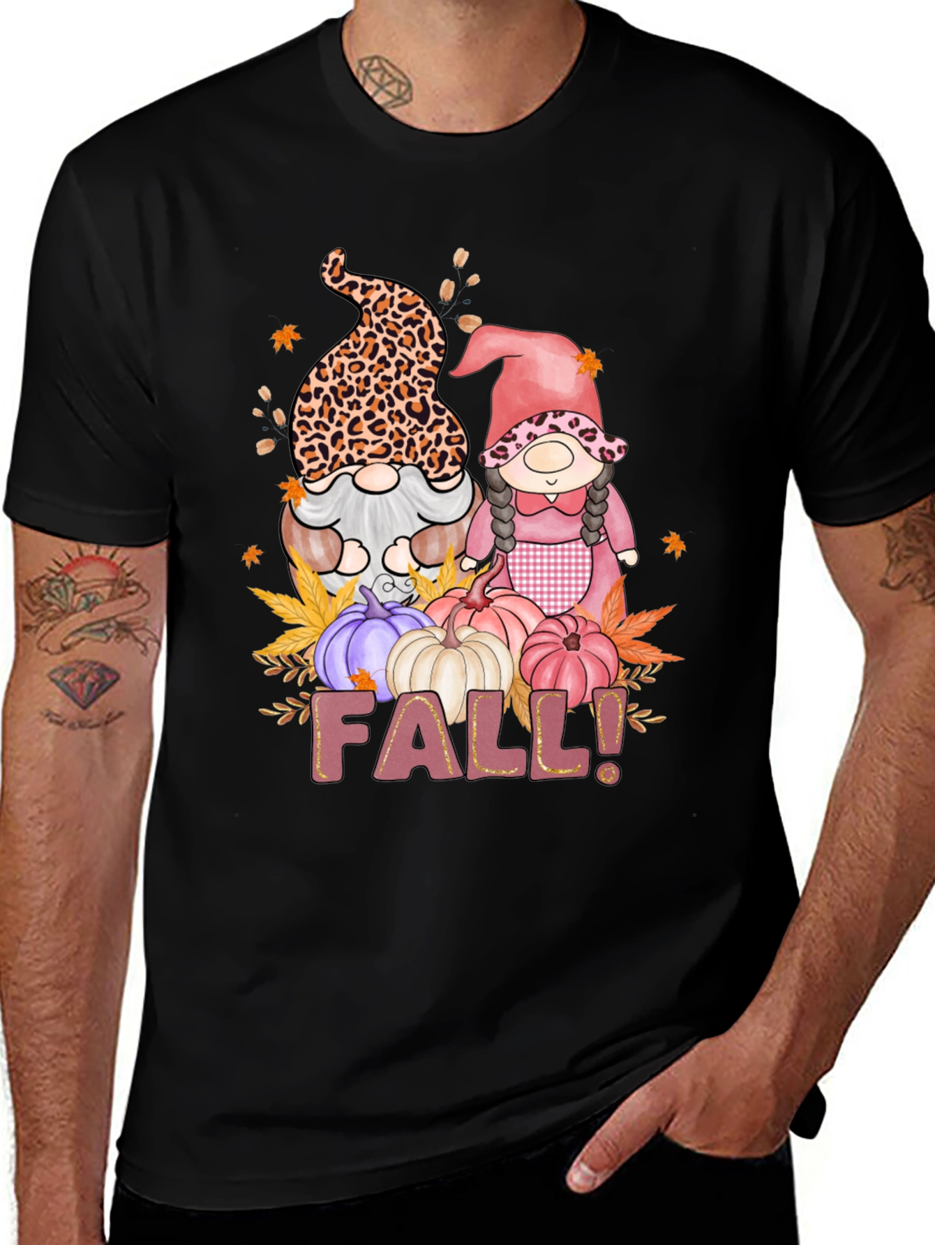 Fall Gnomes T-Shirt Autumn Harvest Tee