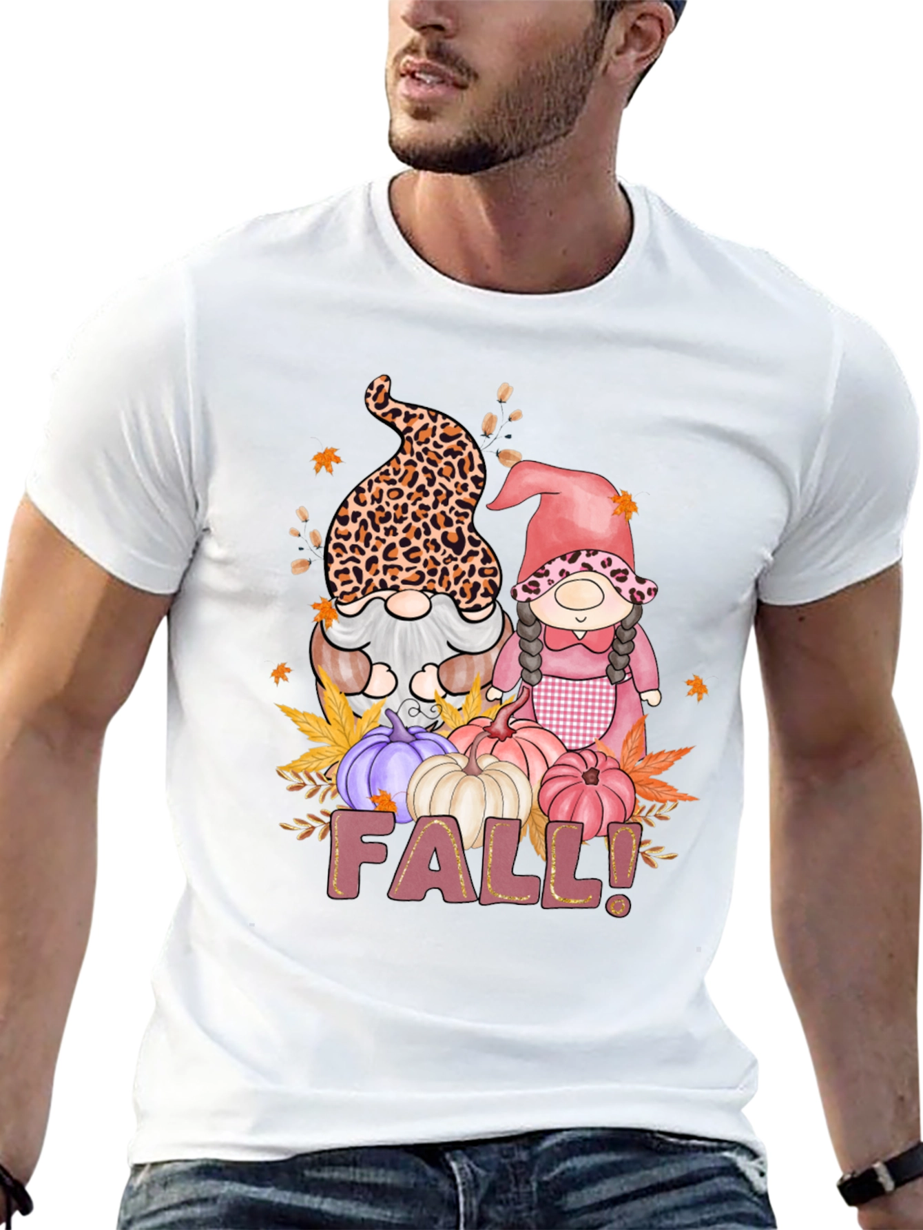 Fall Gnomes T-Shirt Autumn Harvest Tee