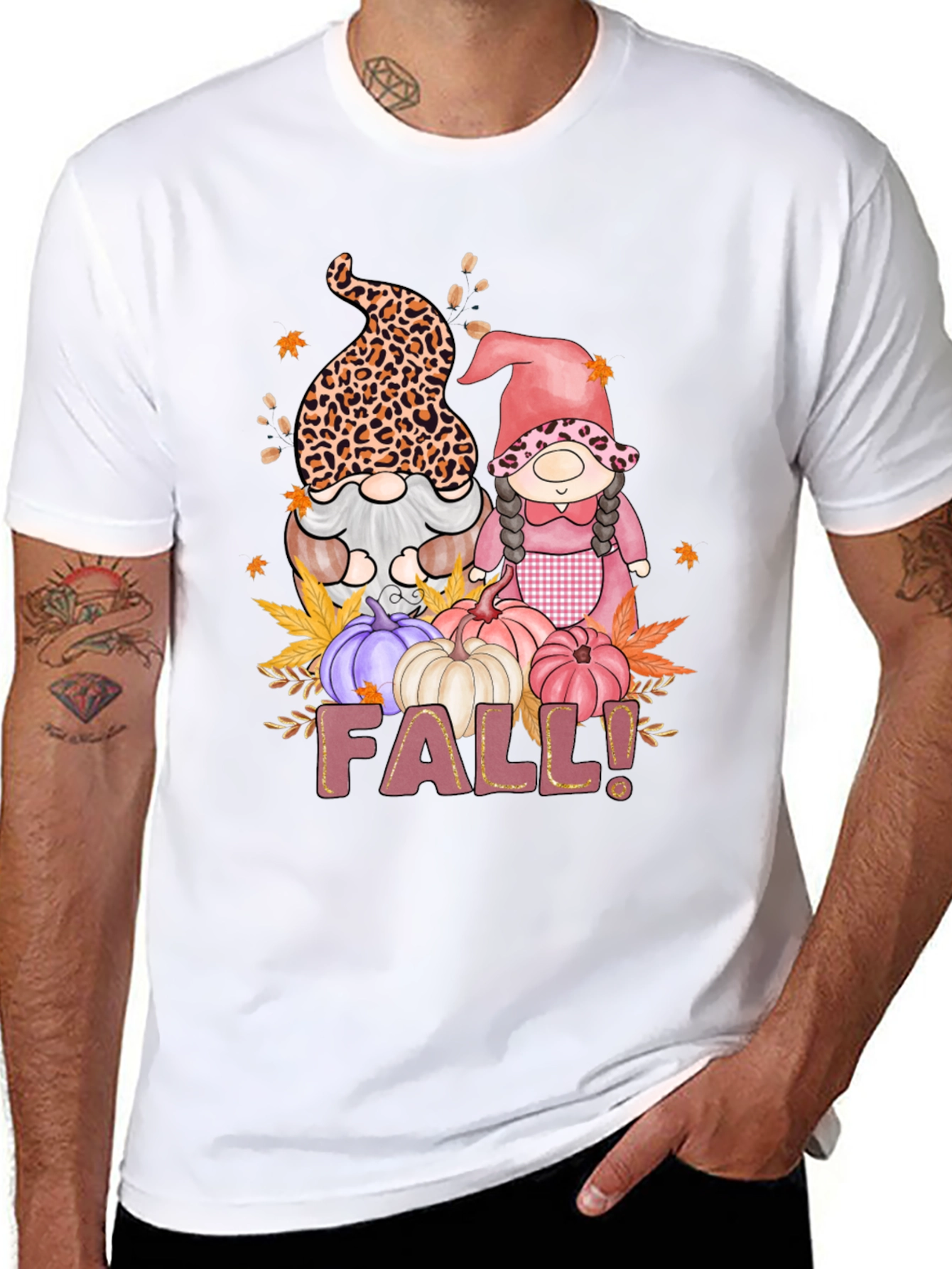 Fall Gnomes T-Shirt Autumn Harvest Tee