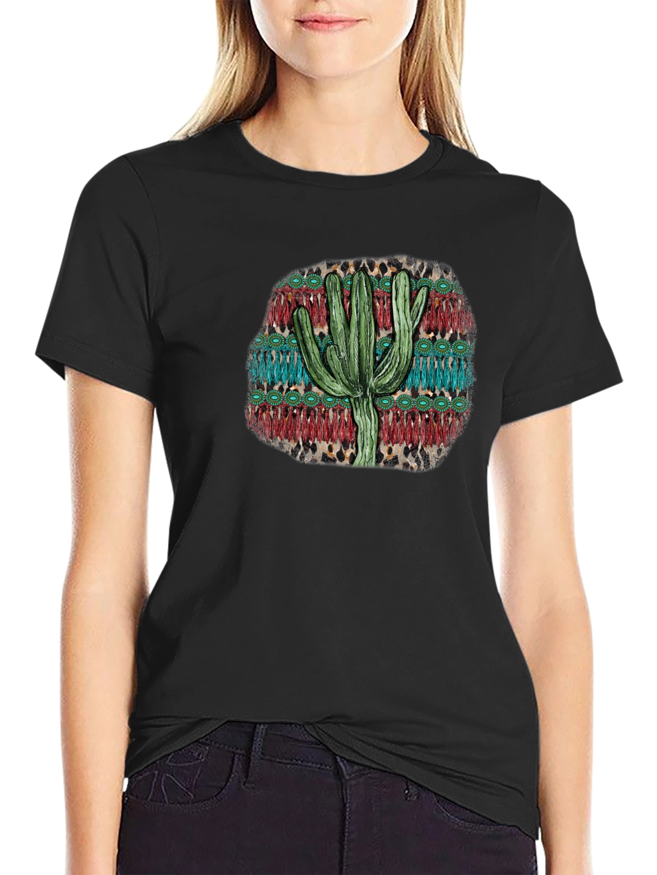 Cactus Graphic Print T-Shirt